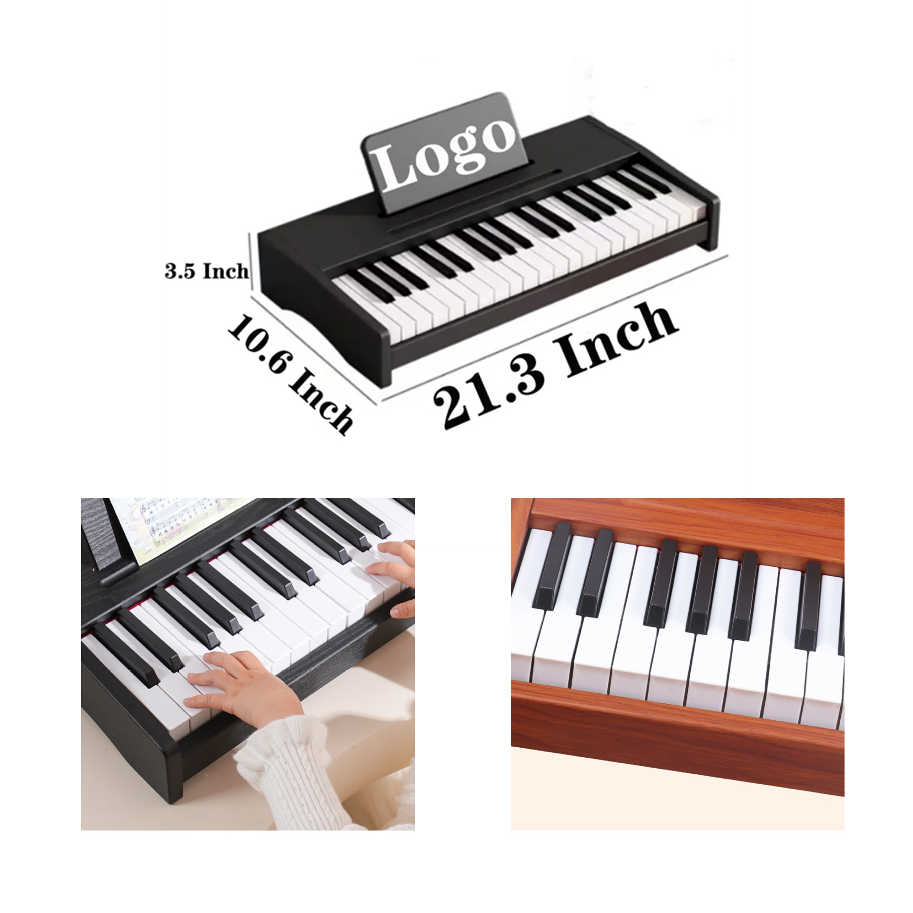Educational 37 - Key Wooden Piano for Young Musicians 2