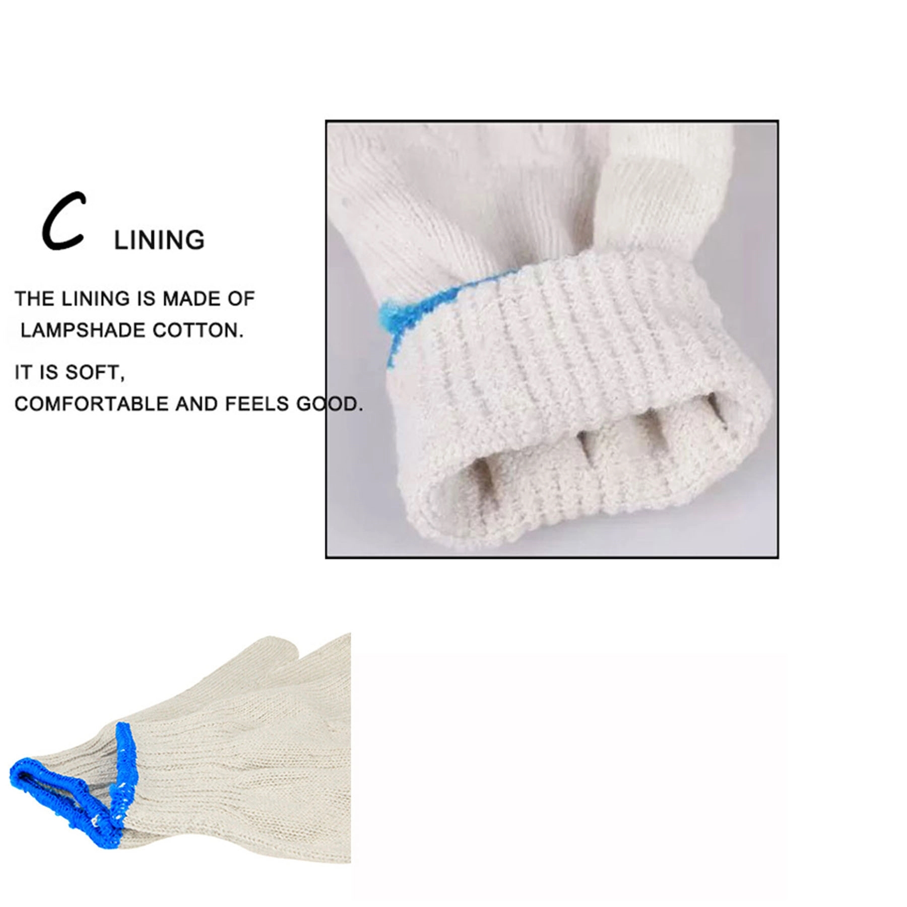 Knit Cotton/Polyester Blend Work Gloves 3