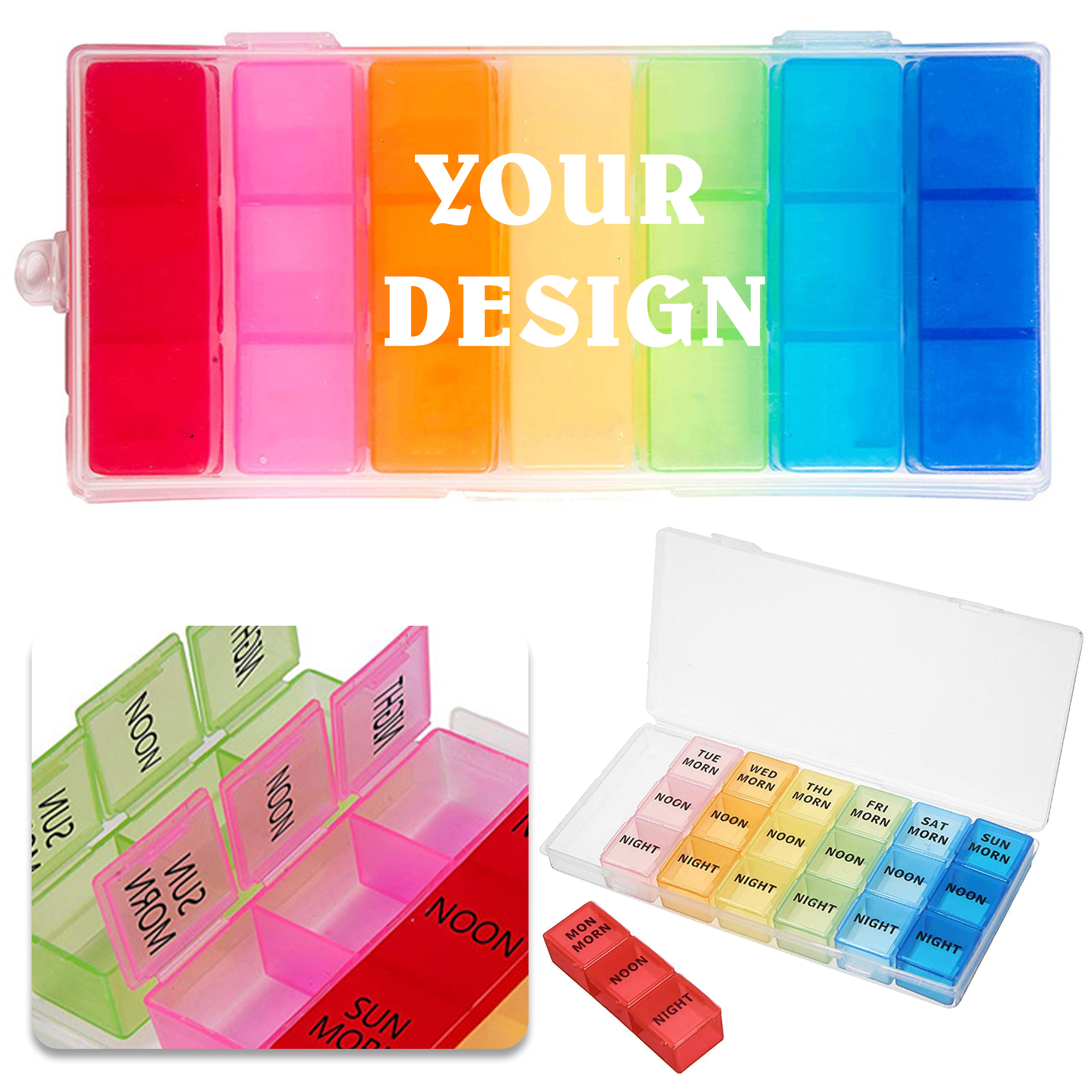 Plastic Seven Days Compartments Case 2