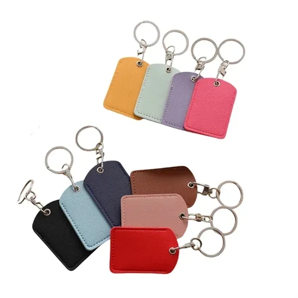 Engraved PU Leather Keychain 11