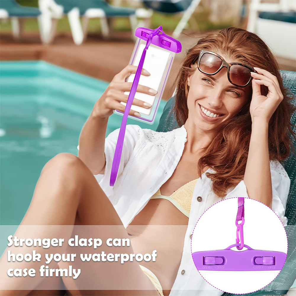 PVC Clear Touch Waterproof Phone Neck Pouch 2