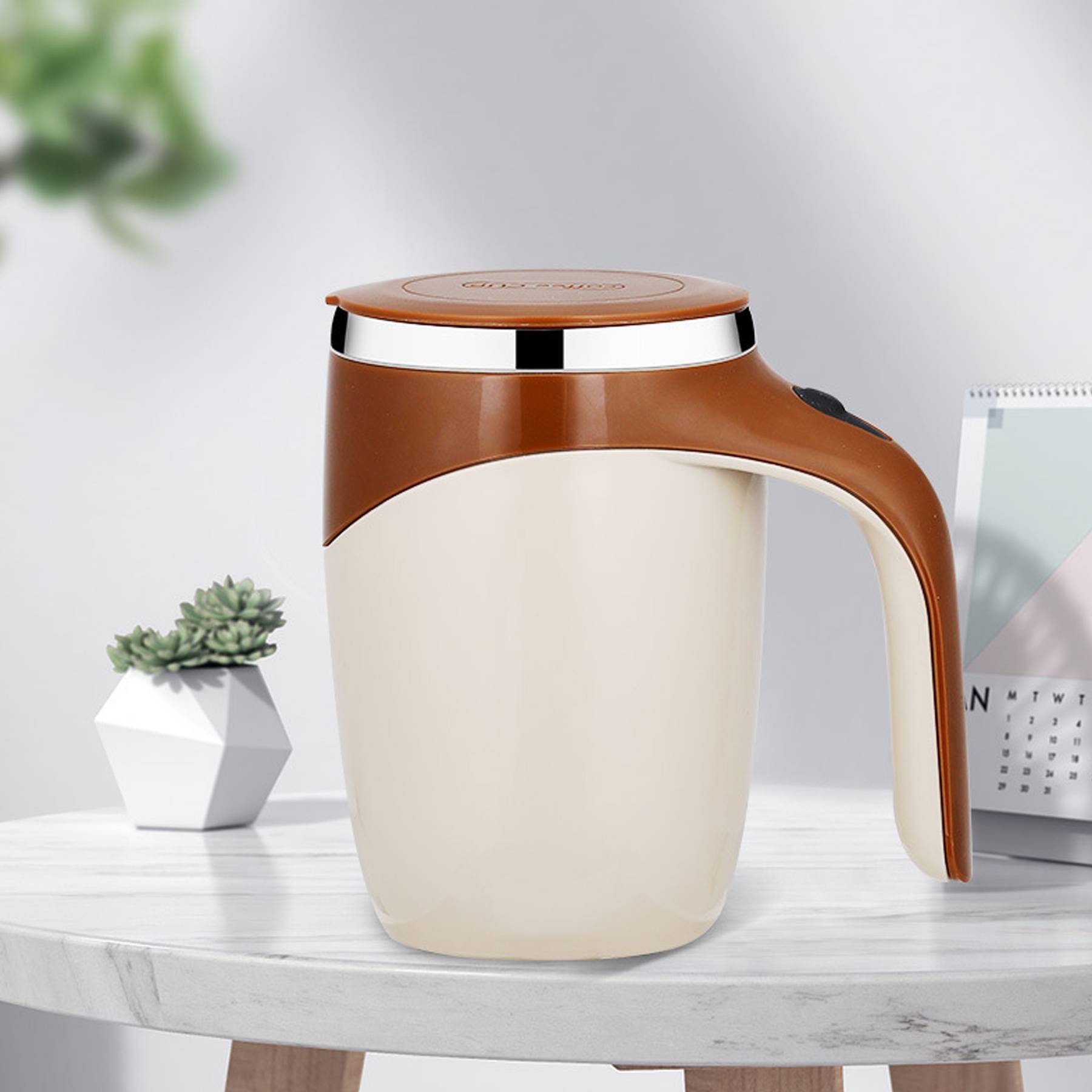 13 Oz. Fully Automatic Stirring Magnetic Rotating Coffee Cup 2