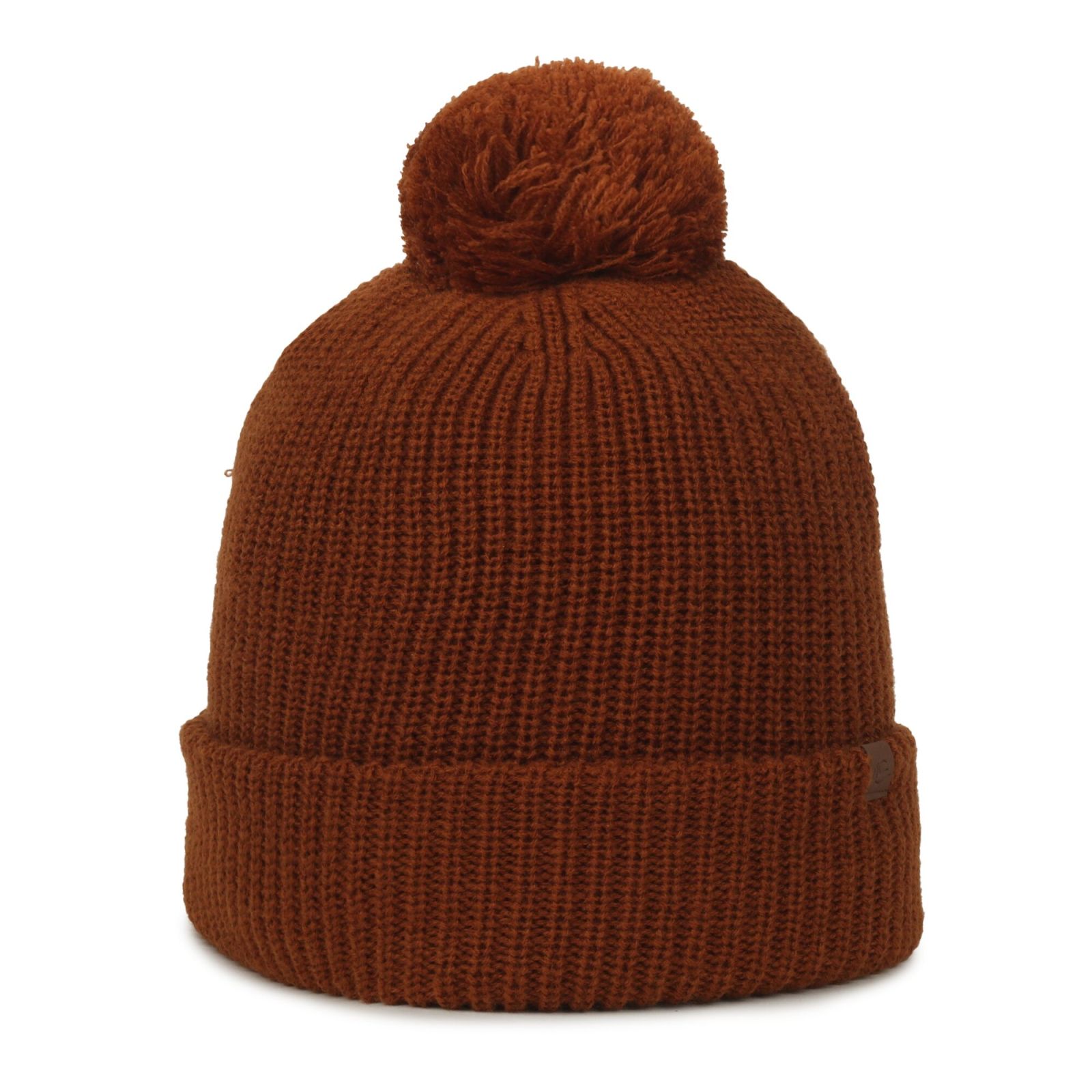 Rib Knit Watch Cap w/ Pom 2