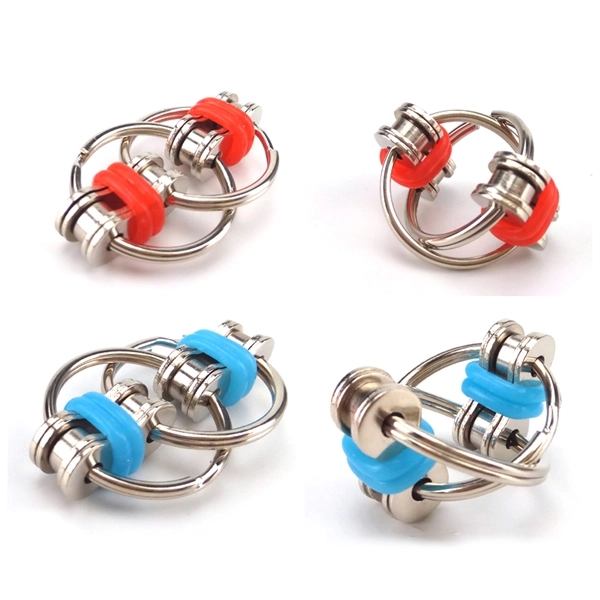 Bike Chain Key Ring Fidget Cube 1
