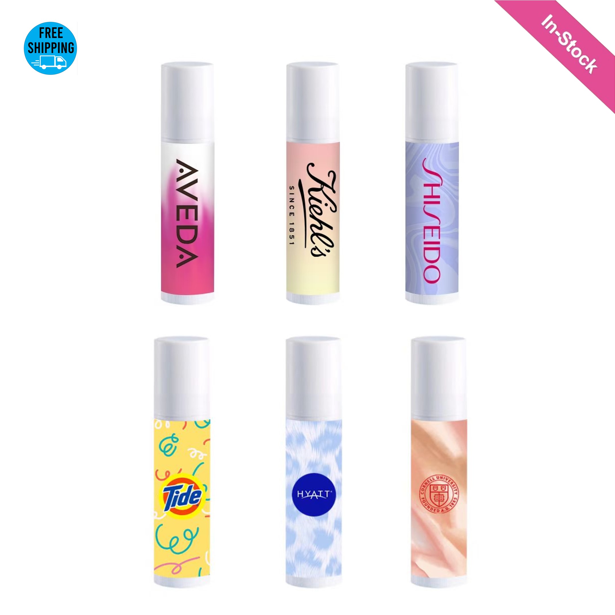Natural Beeswax Lip Balm with 6 Flavors 1