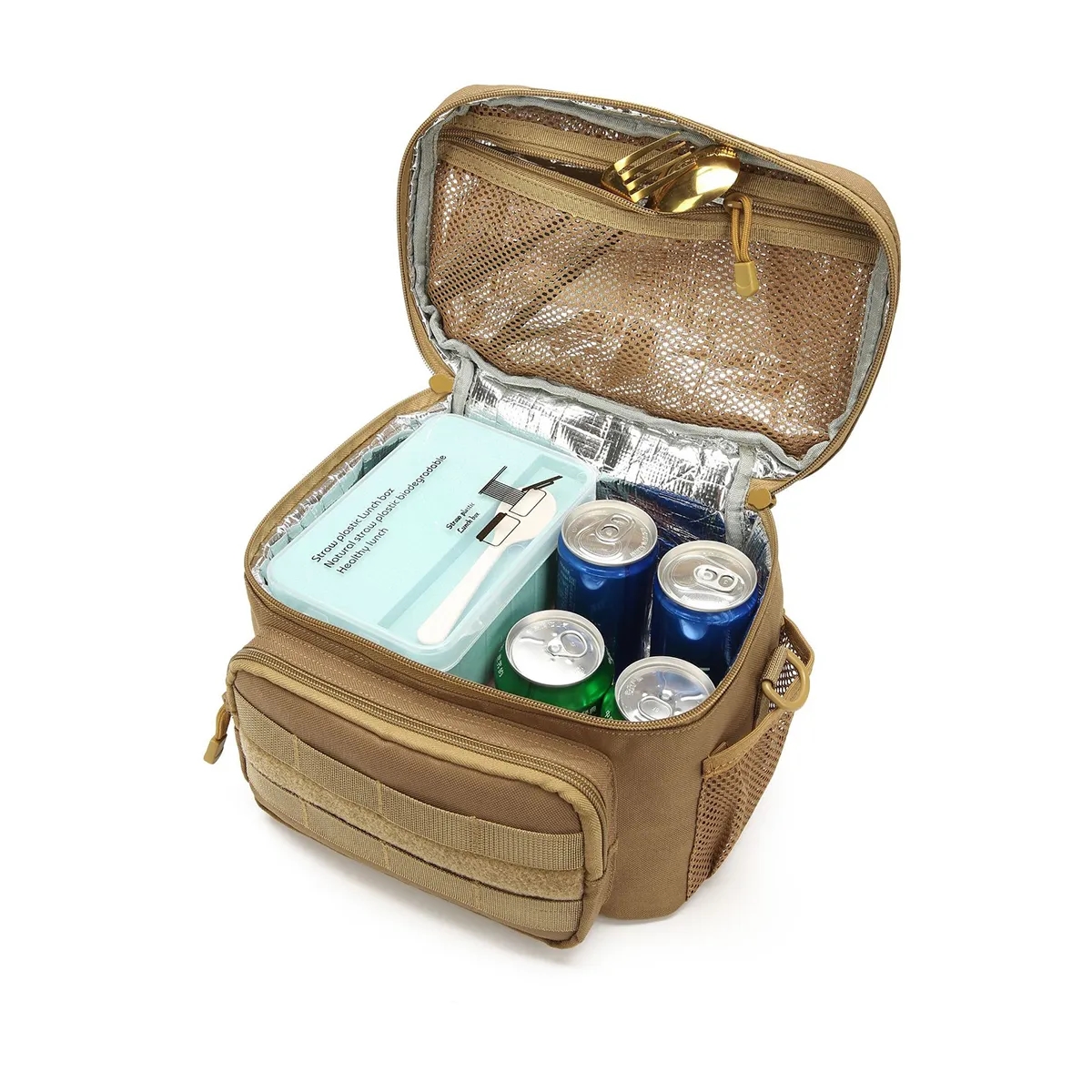 Tactical MOLLE Camouflage Insulated Lunch Cooler Bag 2
