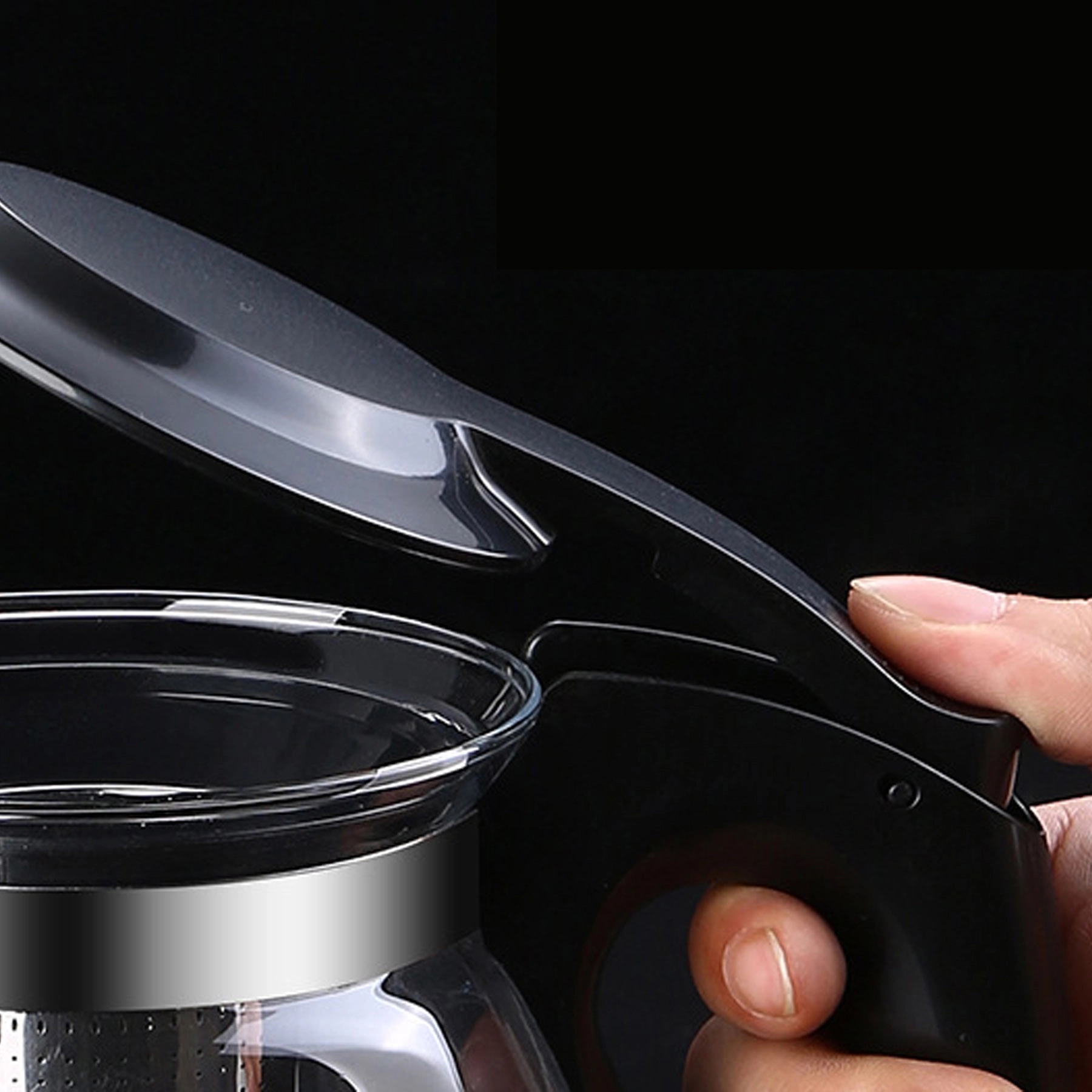 High Heat Resistance Glass Teapot With Filter 3