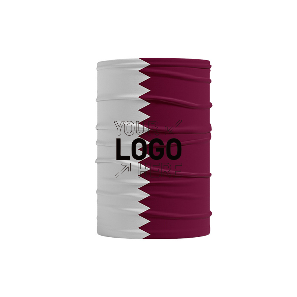 Qatar World Cup Multifunctional National Flag Customized Cooling Neck Gaiter 2