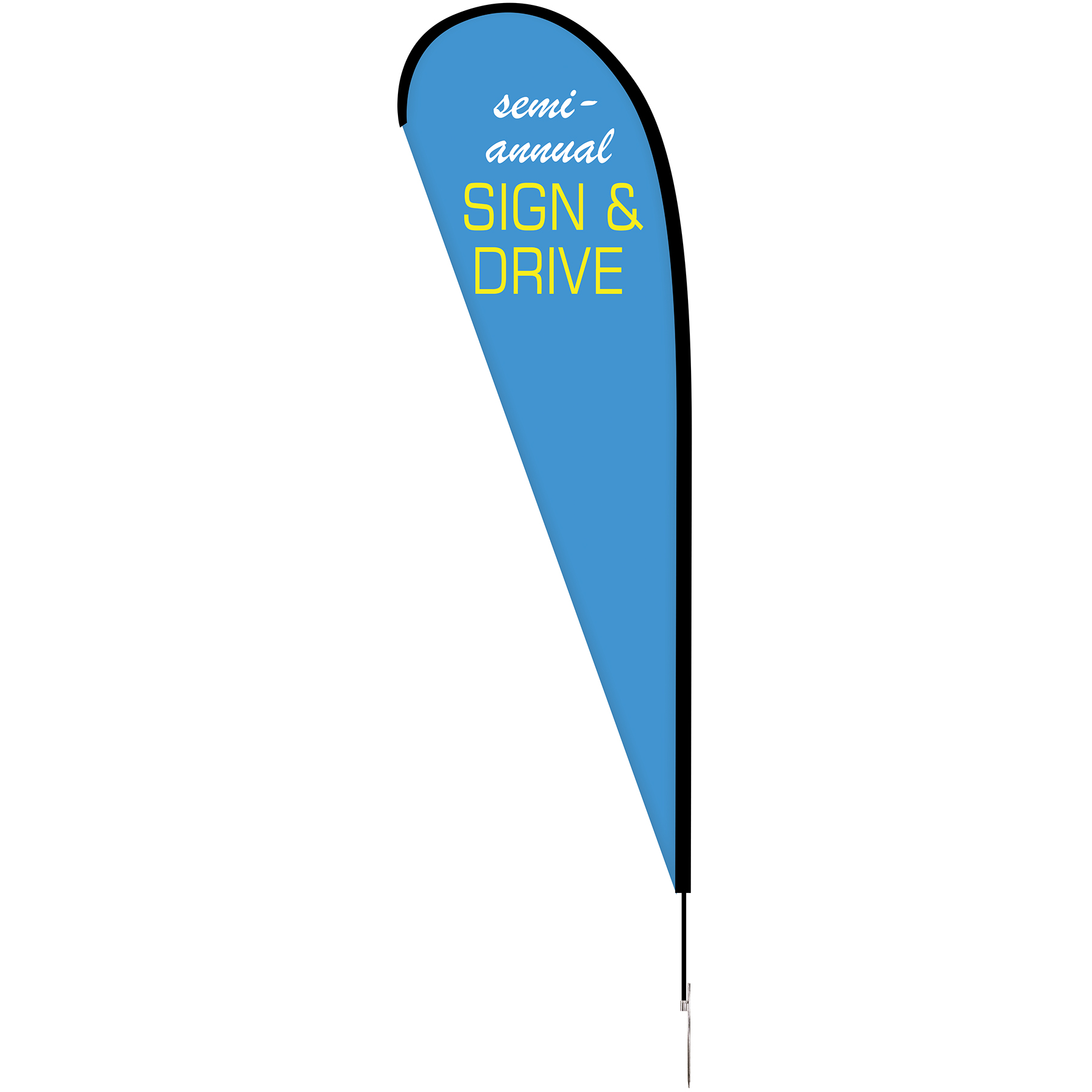 10' Double Sided Portable Teardrop Banner w/ Hardware Set 1