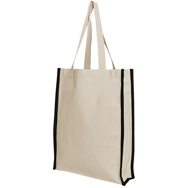 Accent Gusset Colored Cotton Tote 6