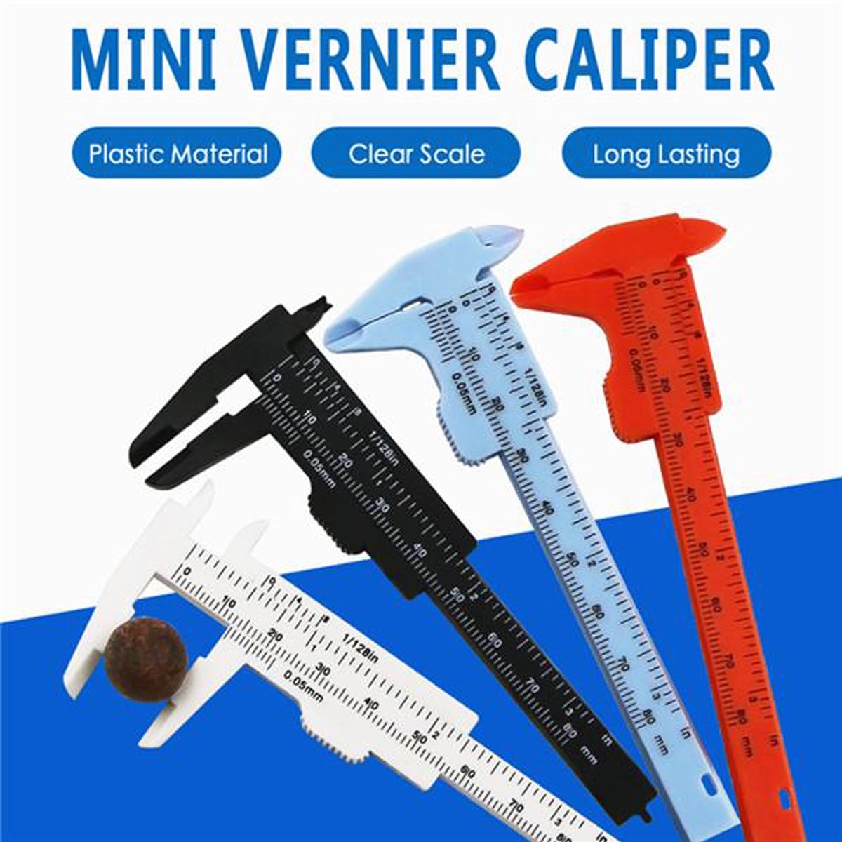 Mini Plastic Vernier Caliper 2