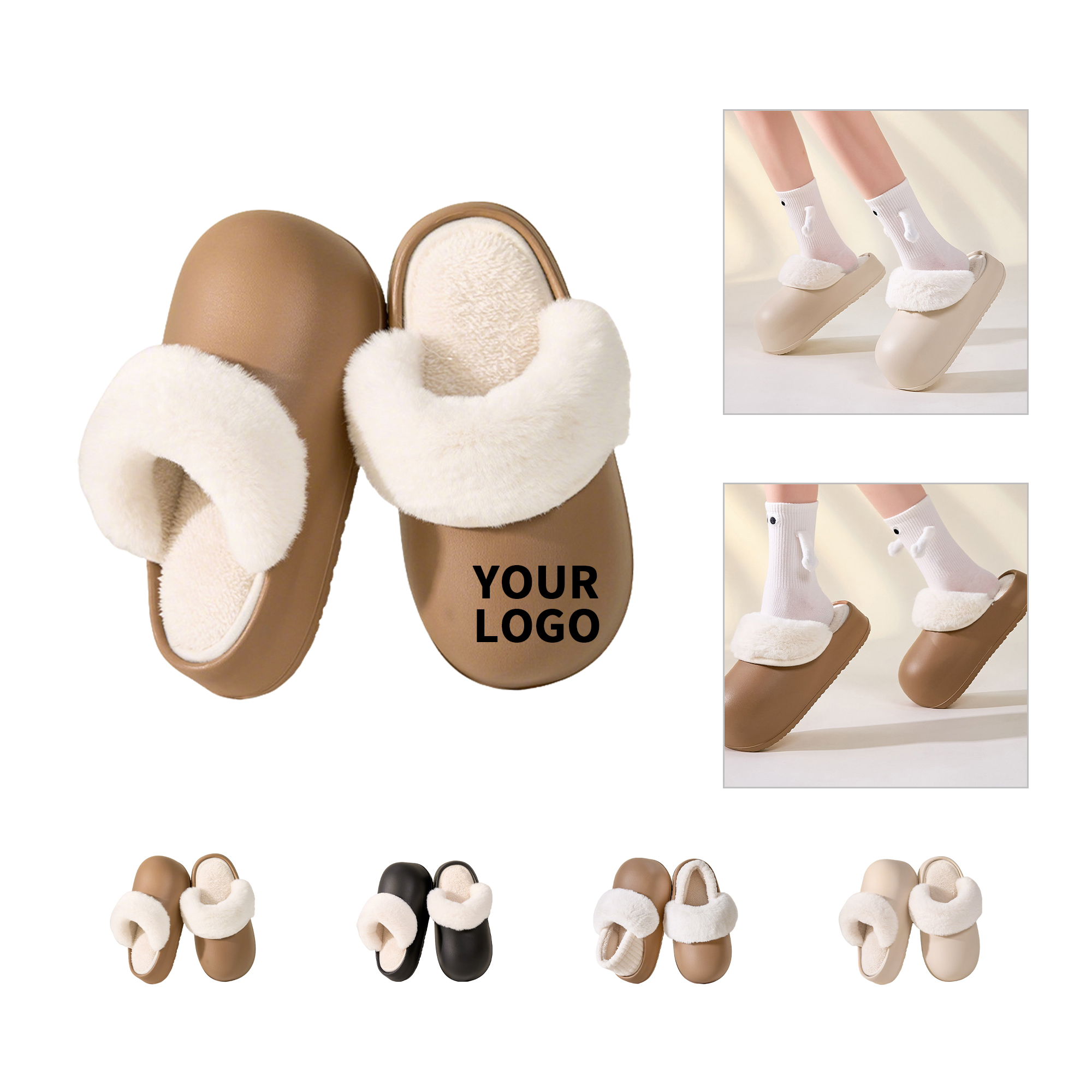 Washable Thick Soled Winter Velvet House Slipper 3