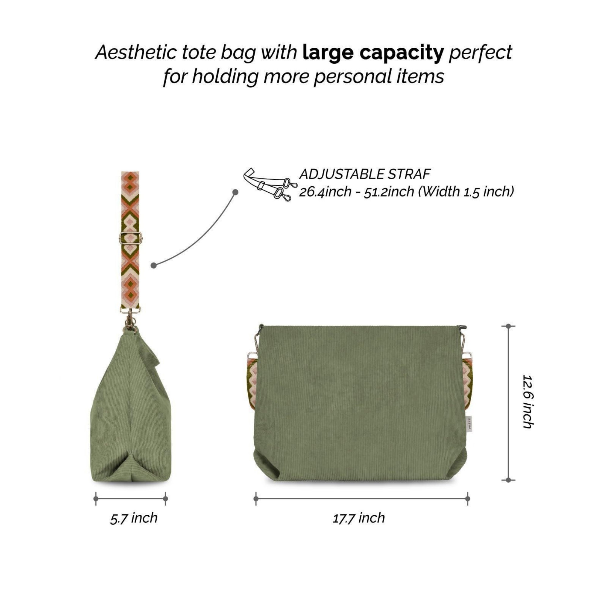 Corduroy Crossbody Bag 5