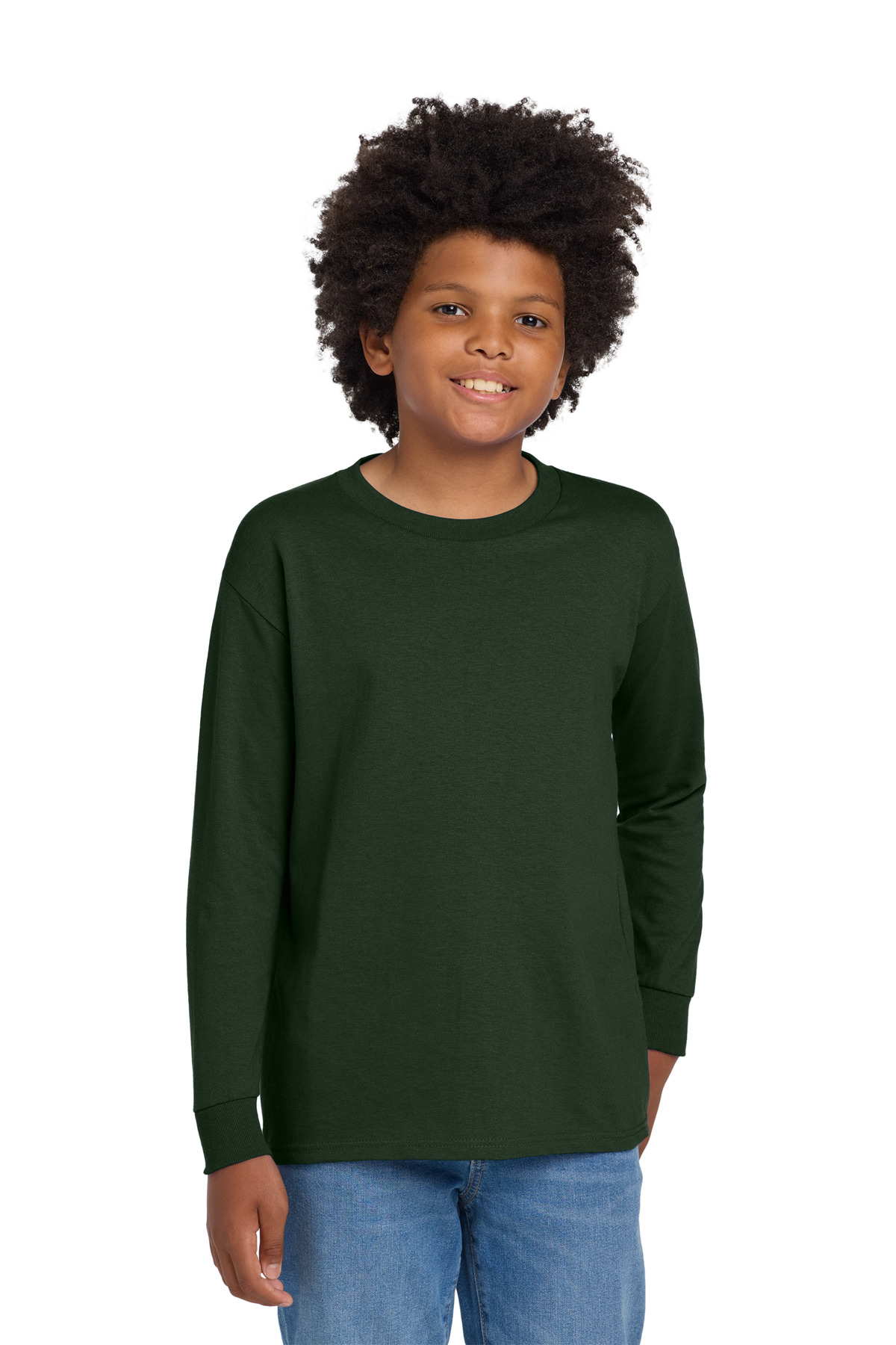 Gildan Youth Heavy Cotton 100% Cotton Long Sleeve T-Shirt. 5400B 19