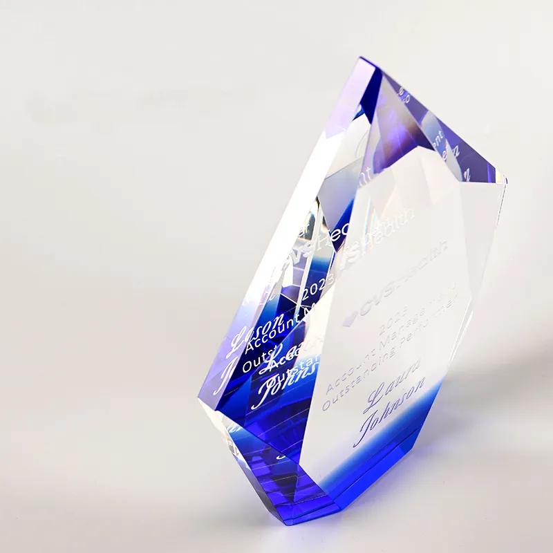 Chiseled Peak Crystal Award 6