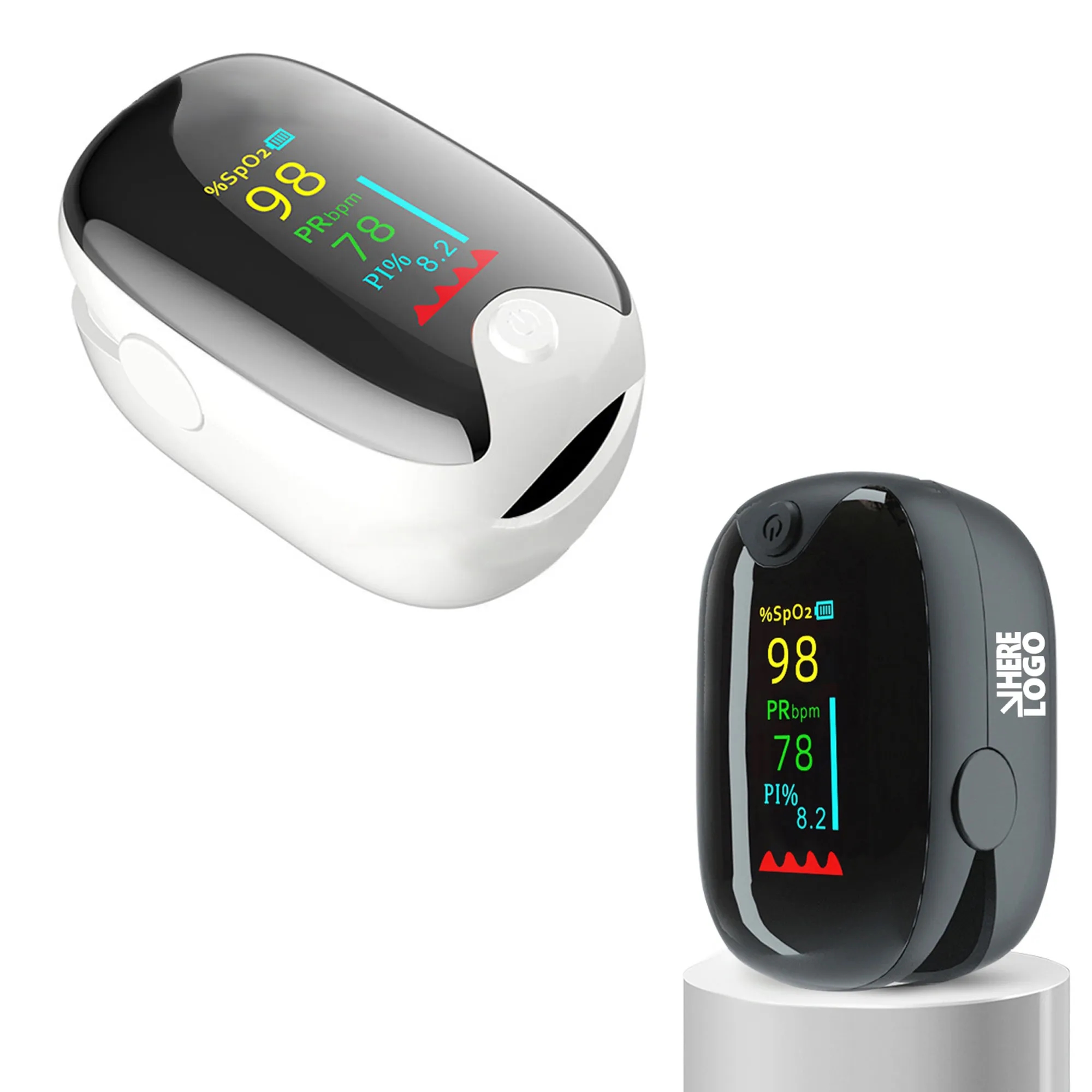 MOQ 50PCS Portable LED Color display Pulse Oximeter 2