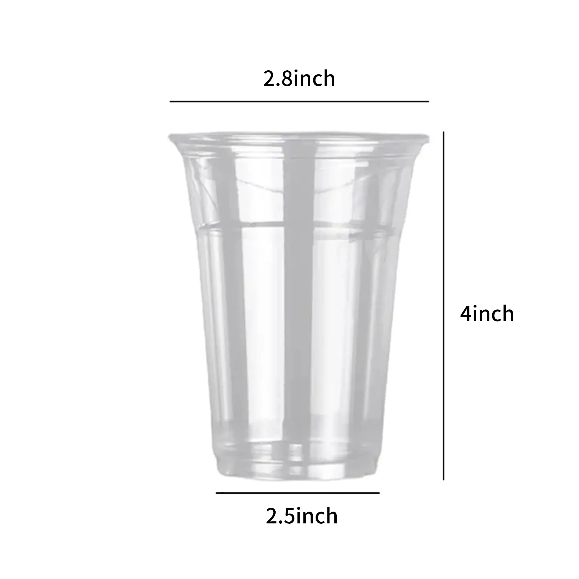 Reusable 12oz Plastic Cup Transparent Practical Beverage Cup 3