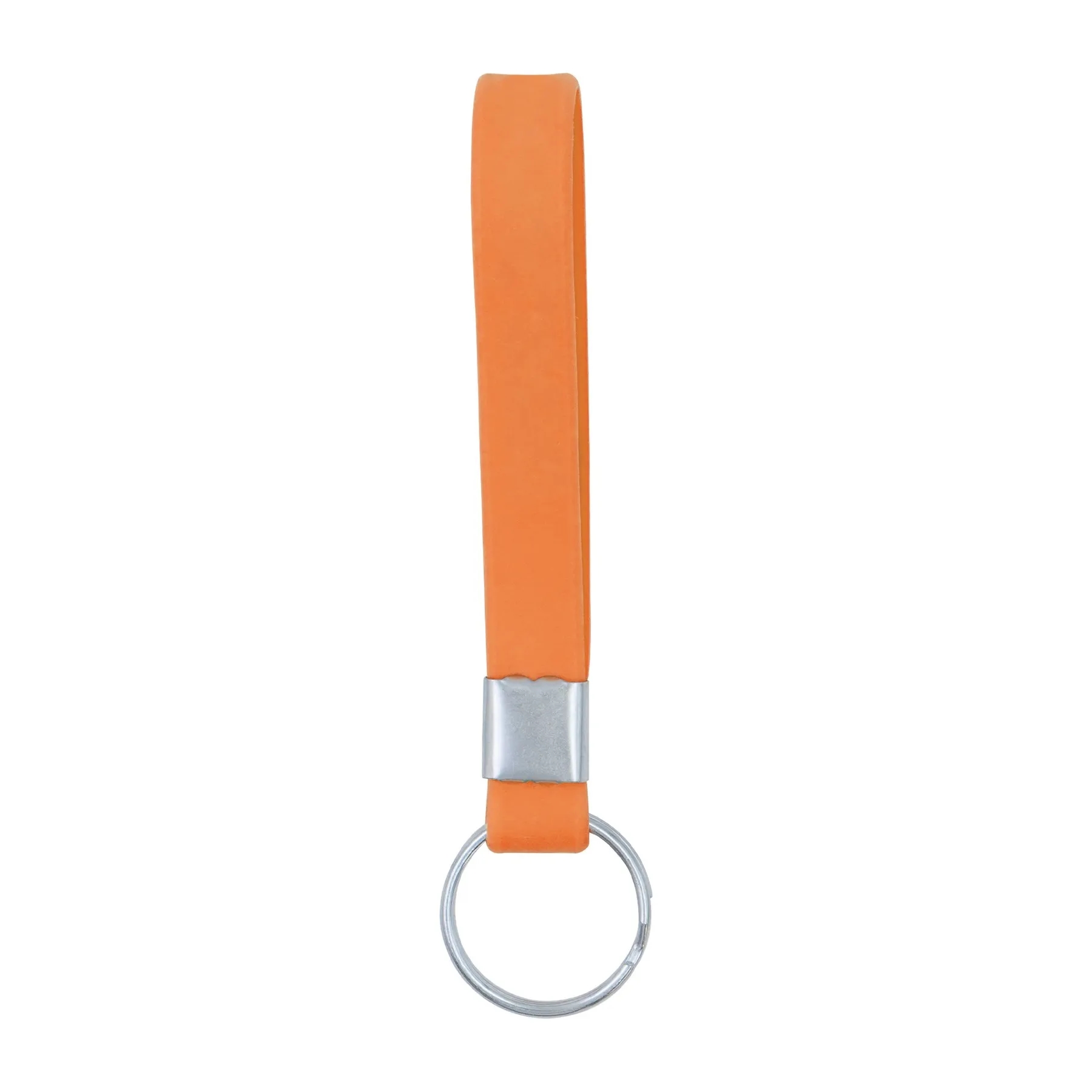 Screen Printed Silicone Wristband Keychain 5