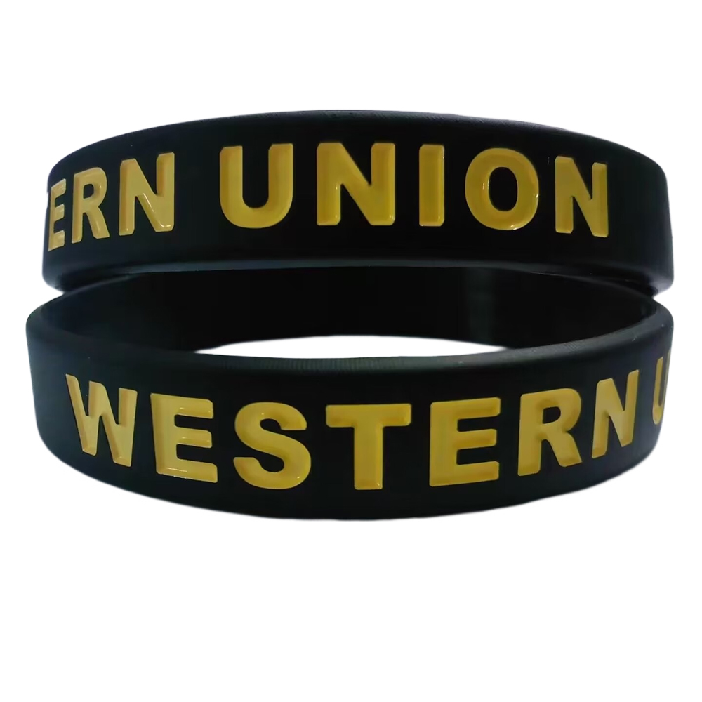 Debossed Color Fill Silicone Bracelet 3