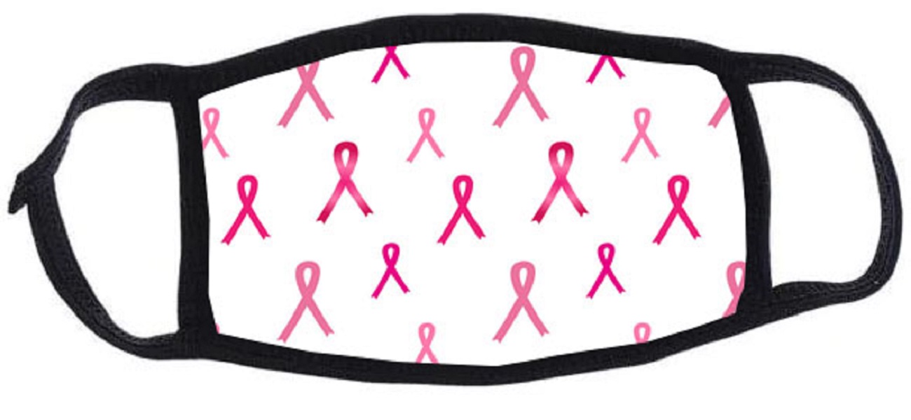 Breast Cancer Awareness Full Color Cotton Face Masks 1