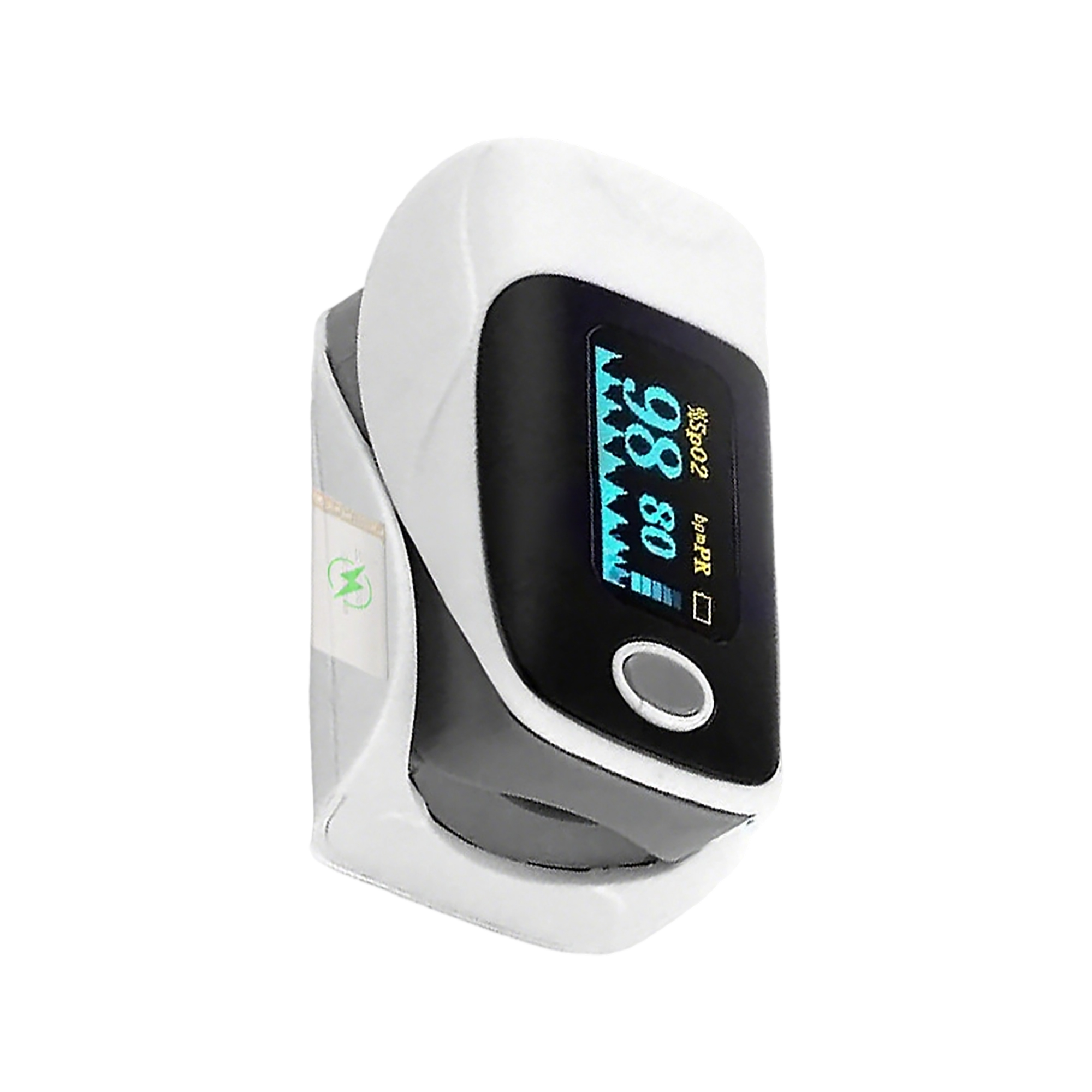Finger Pulse Oxygen Monitor With Bar Graph 2.5" By 1.4" By 2.4" 6