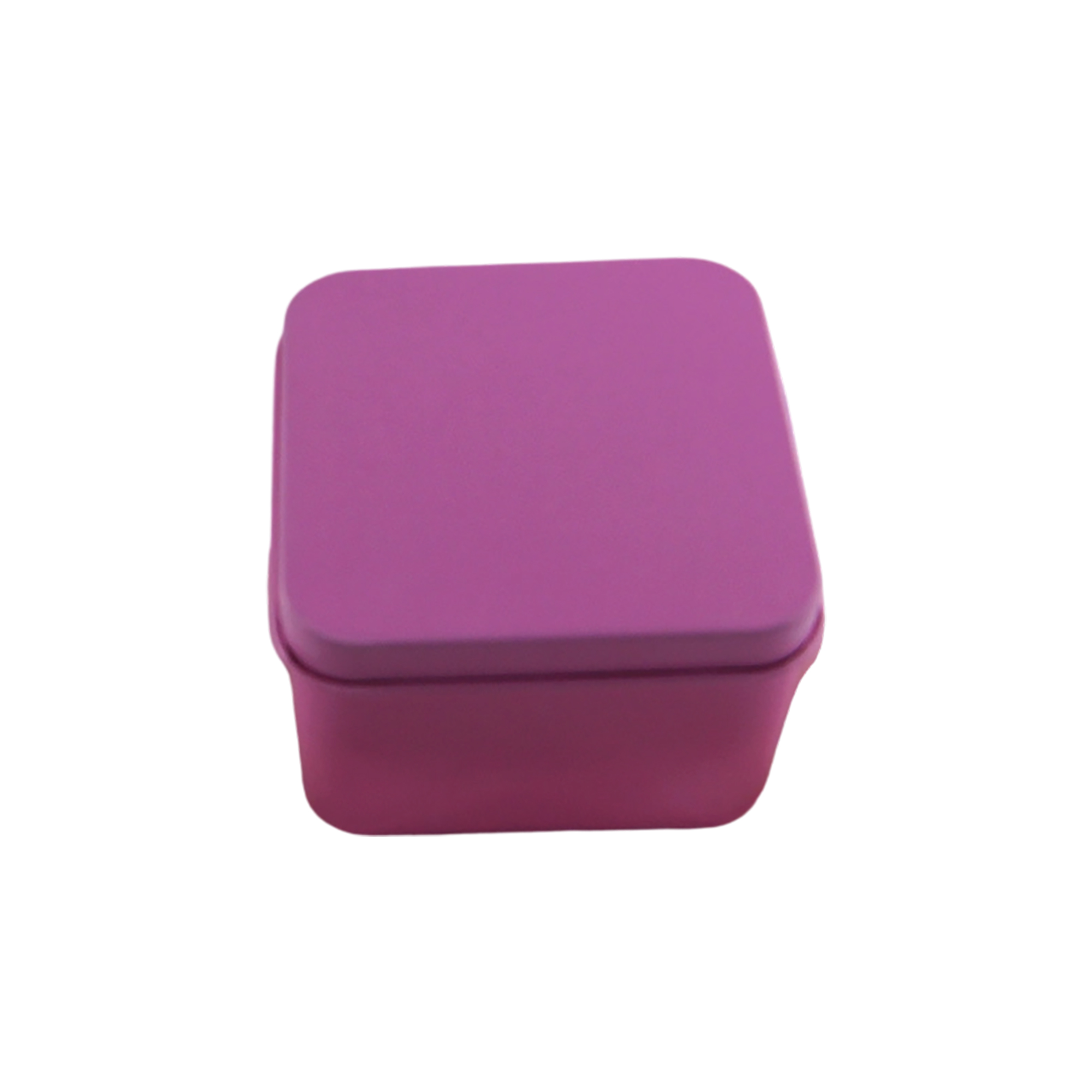 Square Metal Tin Storage Container With Secure Lid 3.35" 4