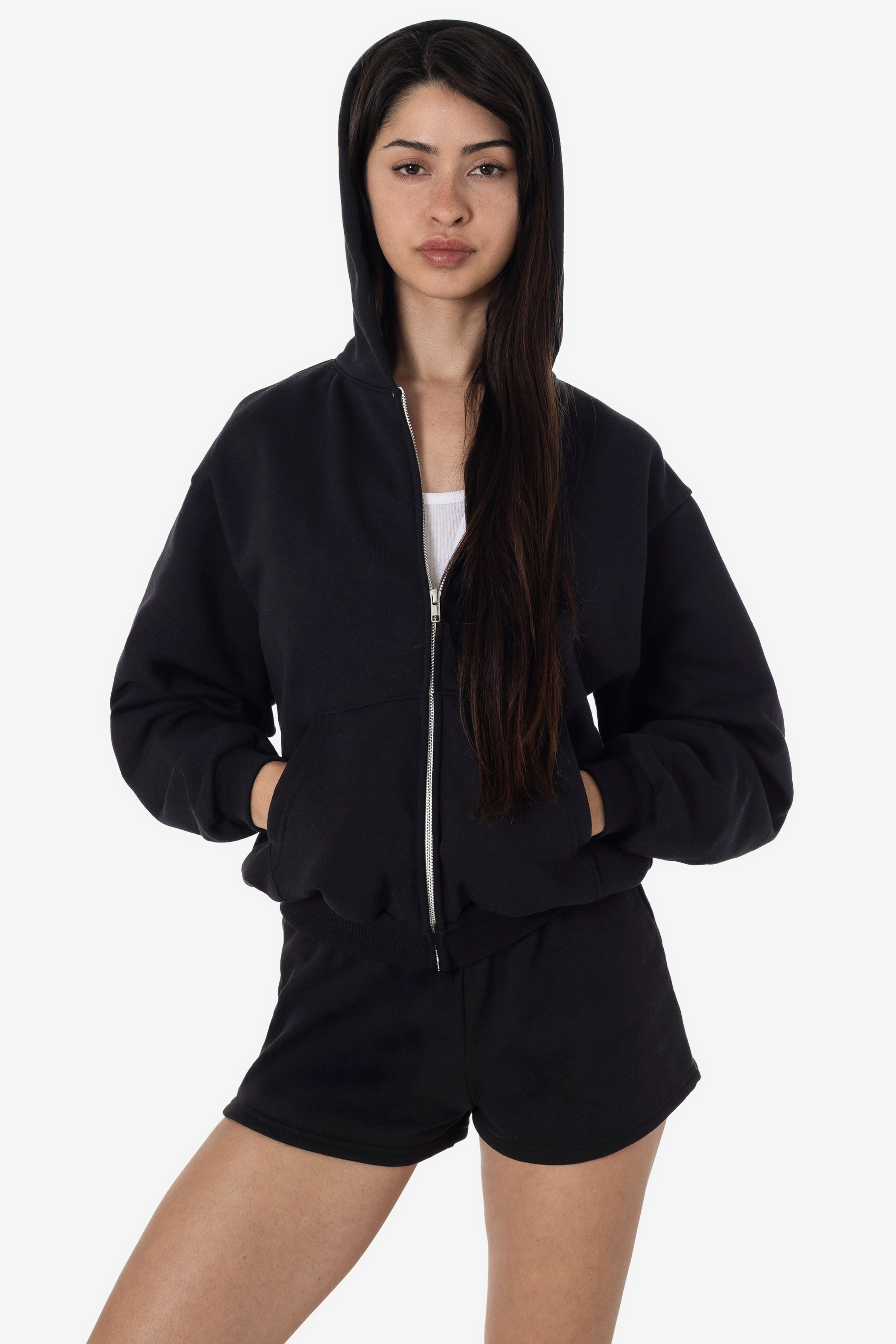 Mid-Weight Crop Zip Hoodie 4