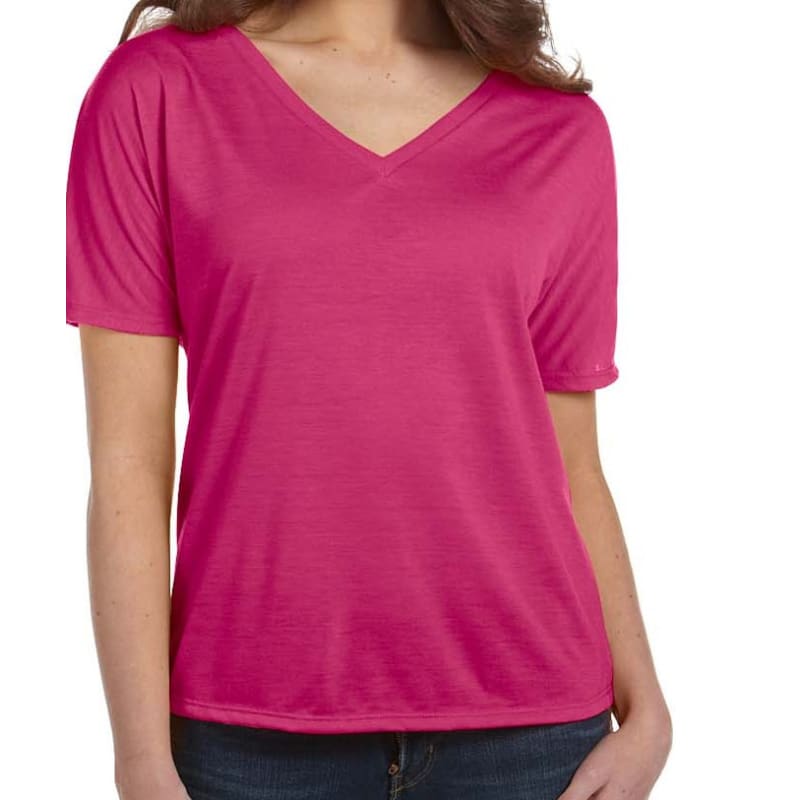 Bella Ladies Slouchy V-Neck T-Shirt 38