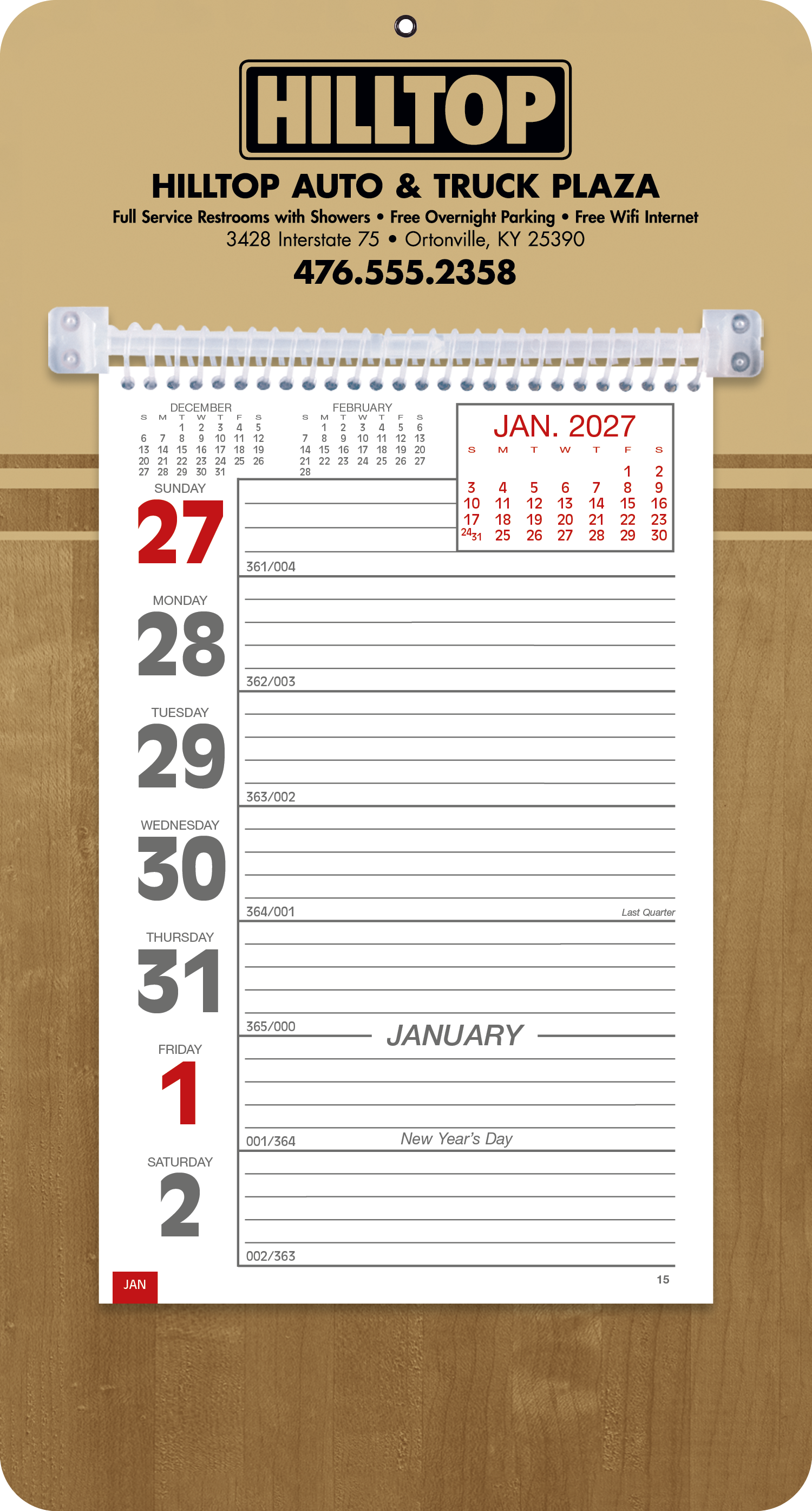 Triumph® Calendars Weekly Memo Calendar 83