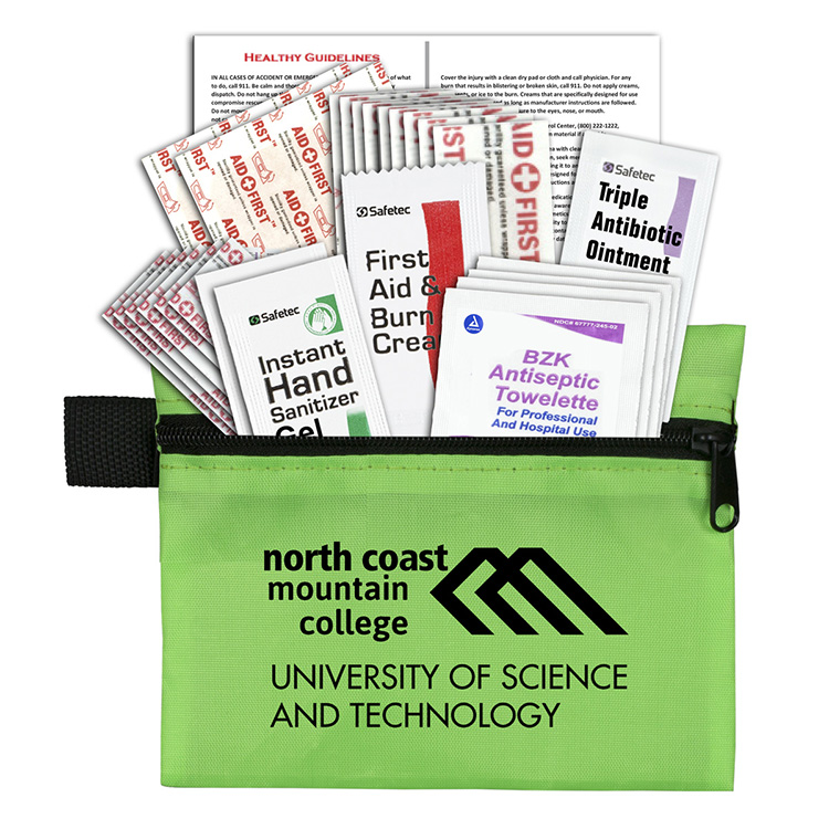 "Zenith" 27 Piece First Aid Kit in Zipper Pouch 3