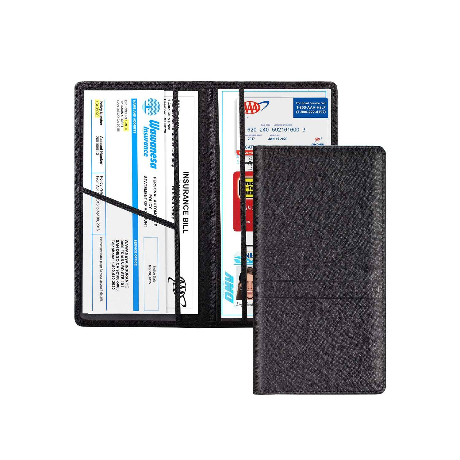PU Leather ID Driver's License Storage Card Bag 7