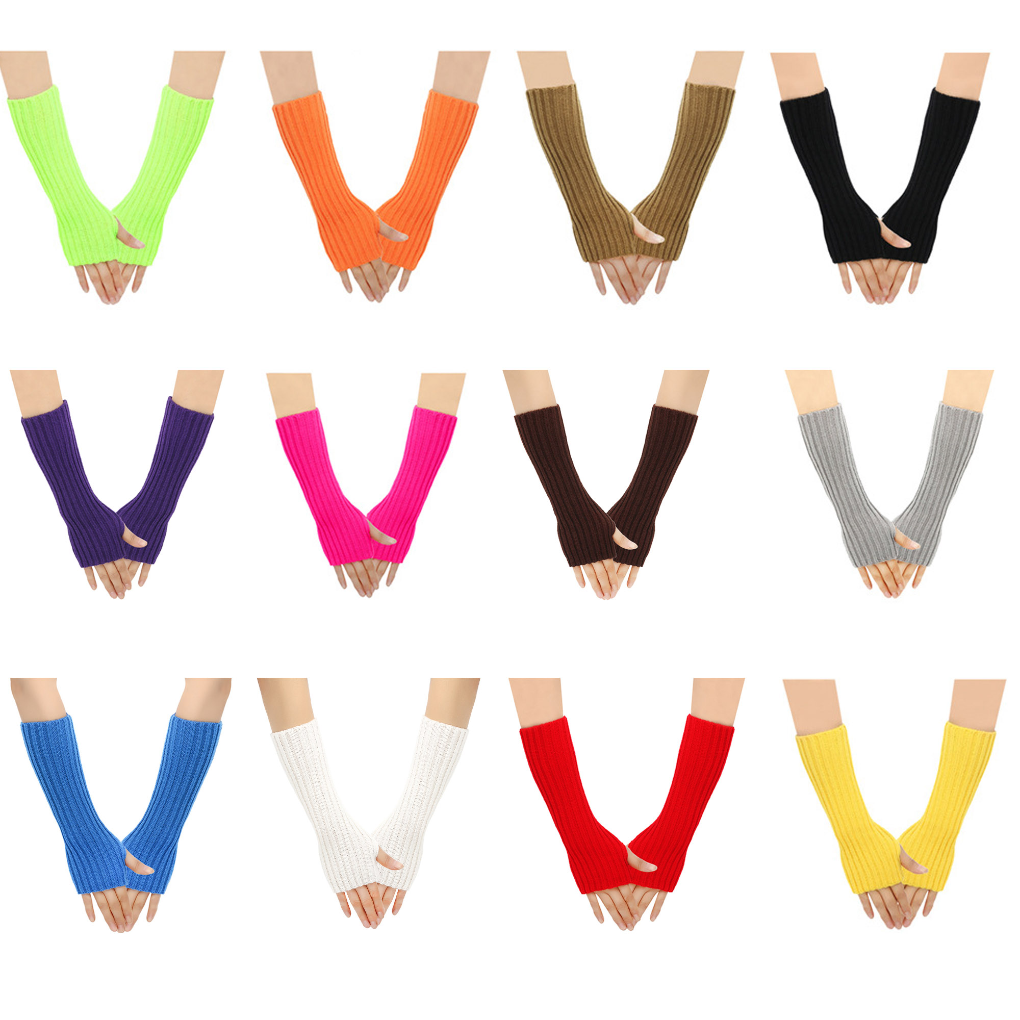 MOQ 300 pcs Half-Finger Knitted Gloves 2