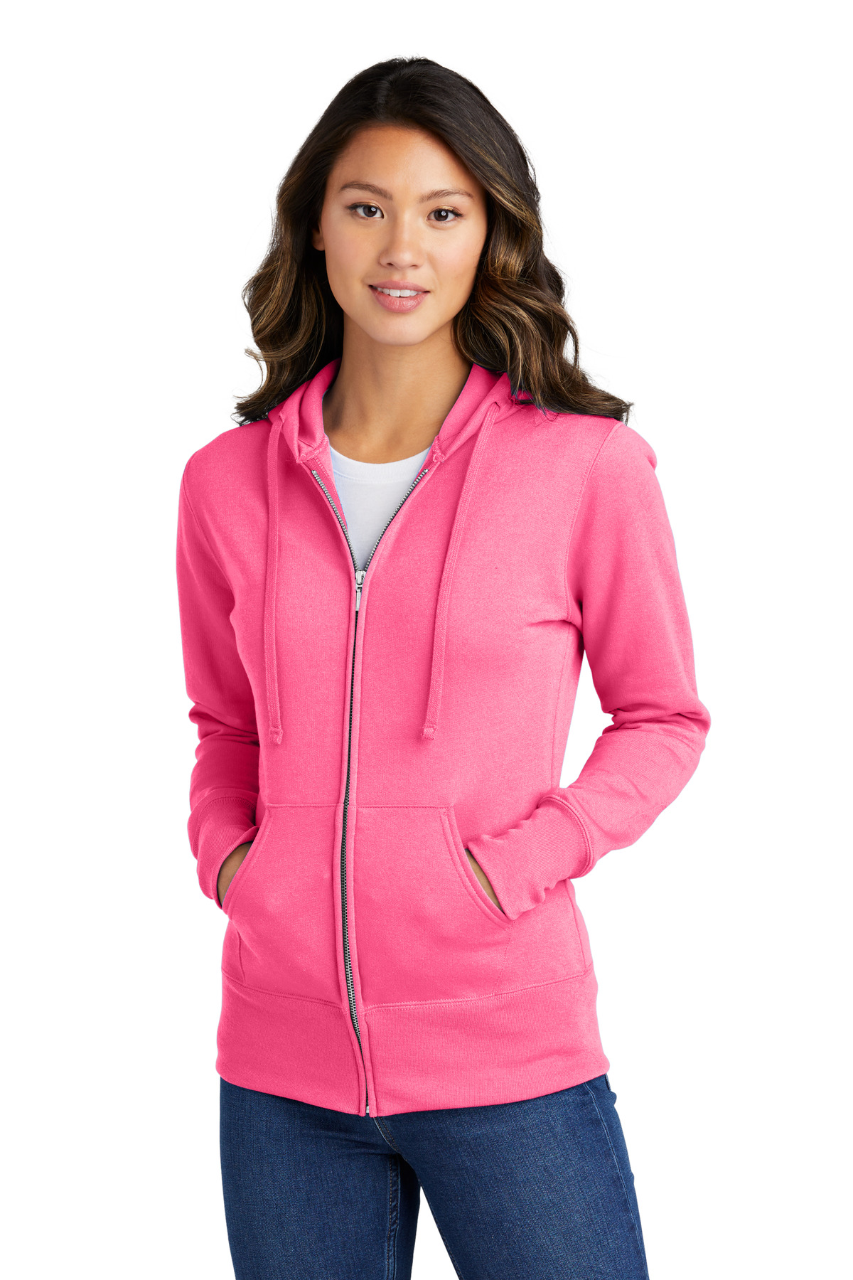 Port & Company® Women's Core Fleece Full-Zip Hooded Sweatshirt 36