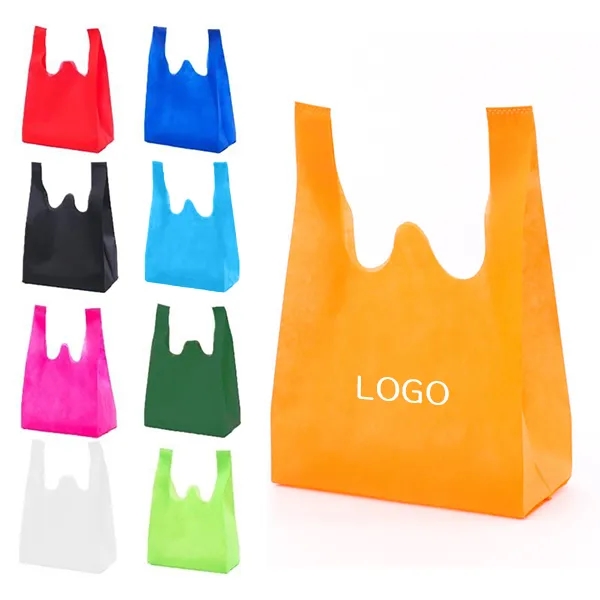 Vest Shopping Bag with Reusable Non-Woven Eco-Friendly Tote 5