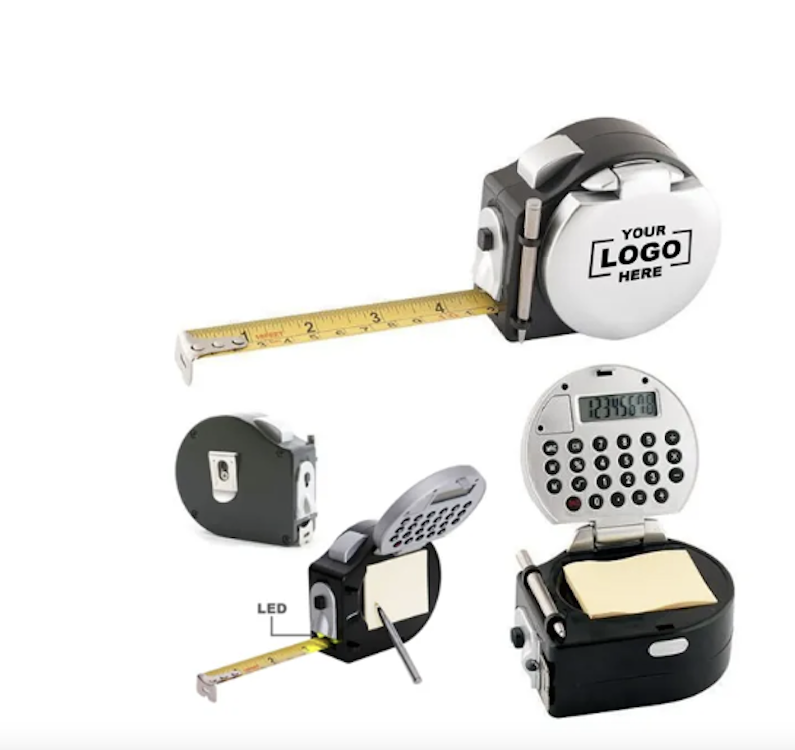 16' Multifunction Calculator Tape Measure Kit 2