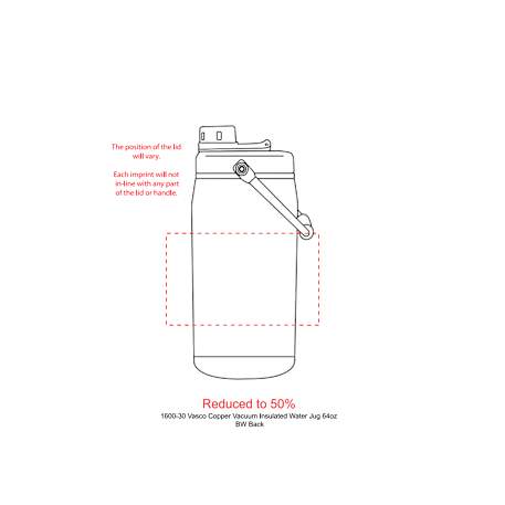 Vasco Copper Vacuum Insulated Water Jug 64oz 10