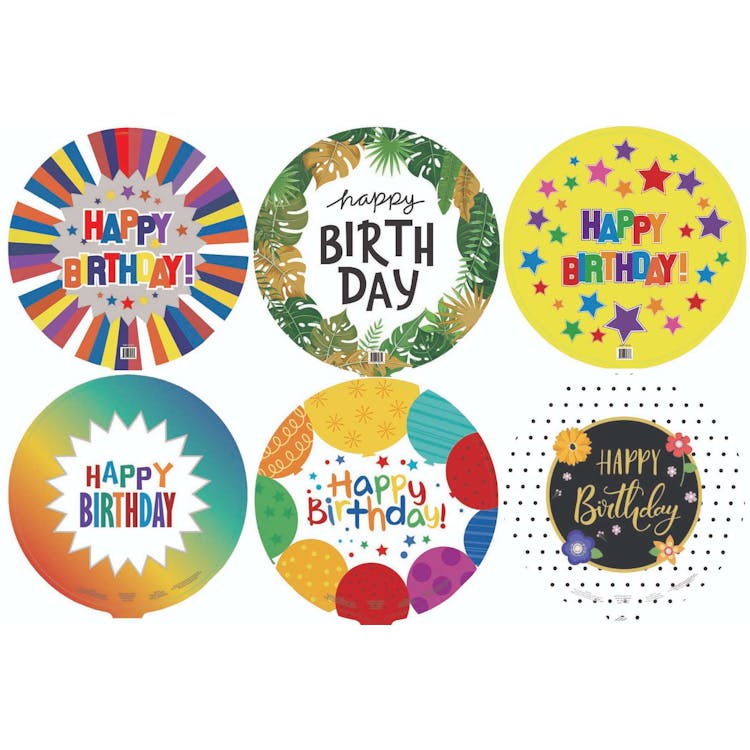Mylar Birthday Balloons - Assorted Styles 18" 2