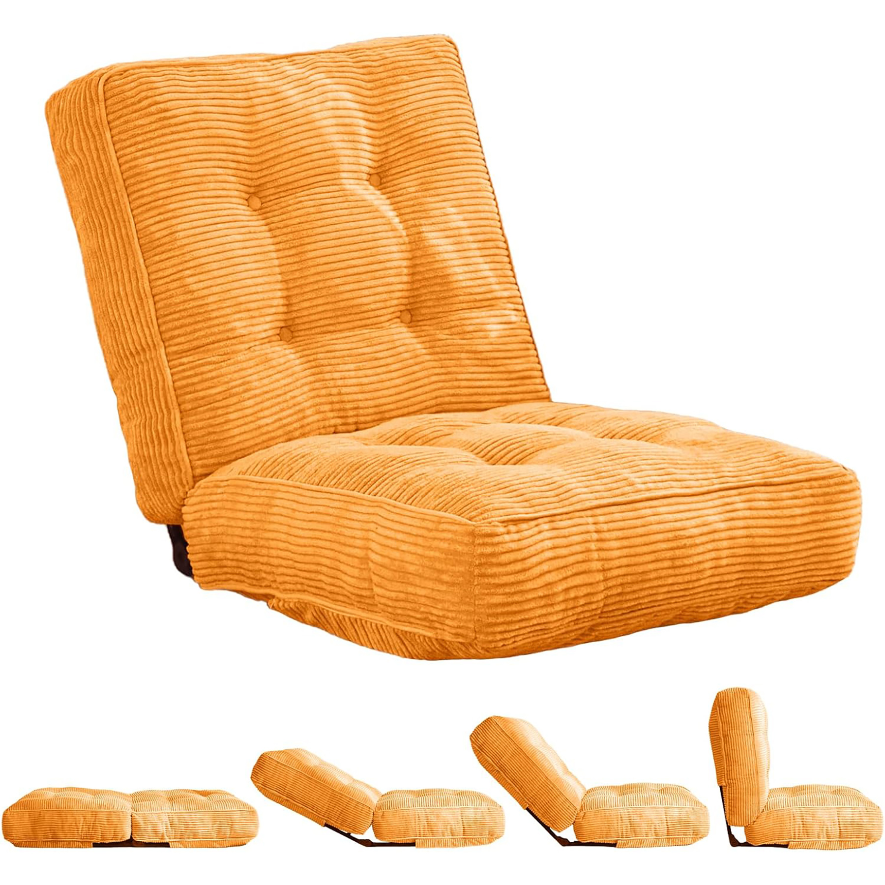 Adjustable Floor Chair with Back Support 5