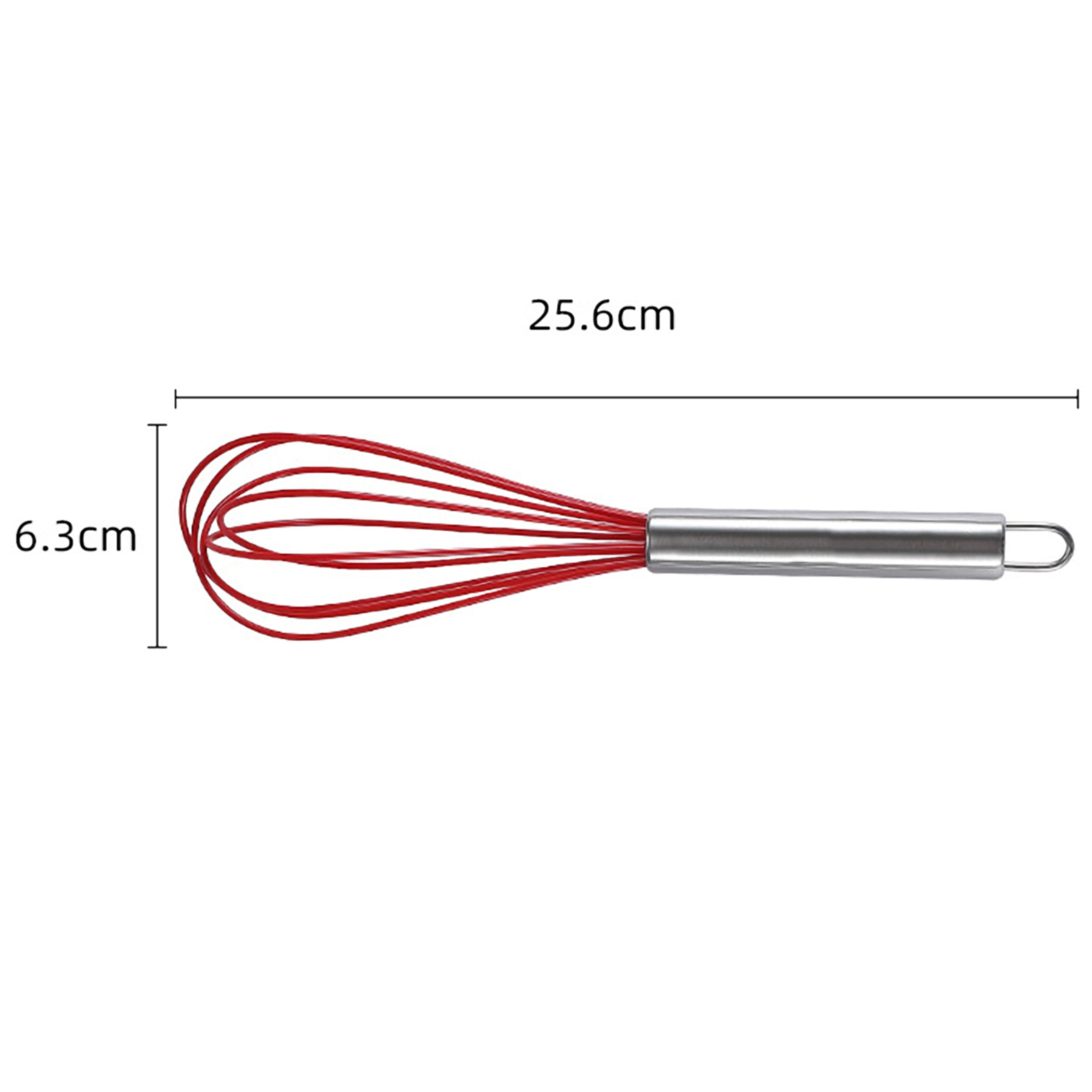 10" Silicone Coated Stainless Steel Whisk 2