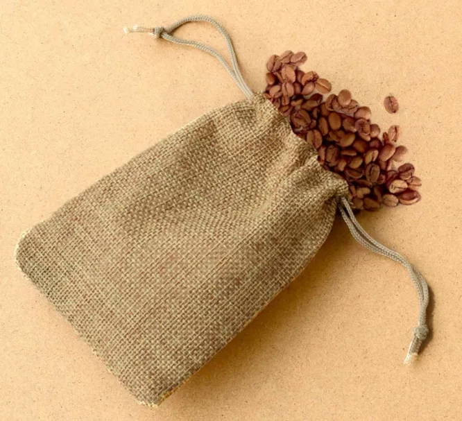Jute Drawstring Bags - Non Printed 3