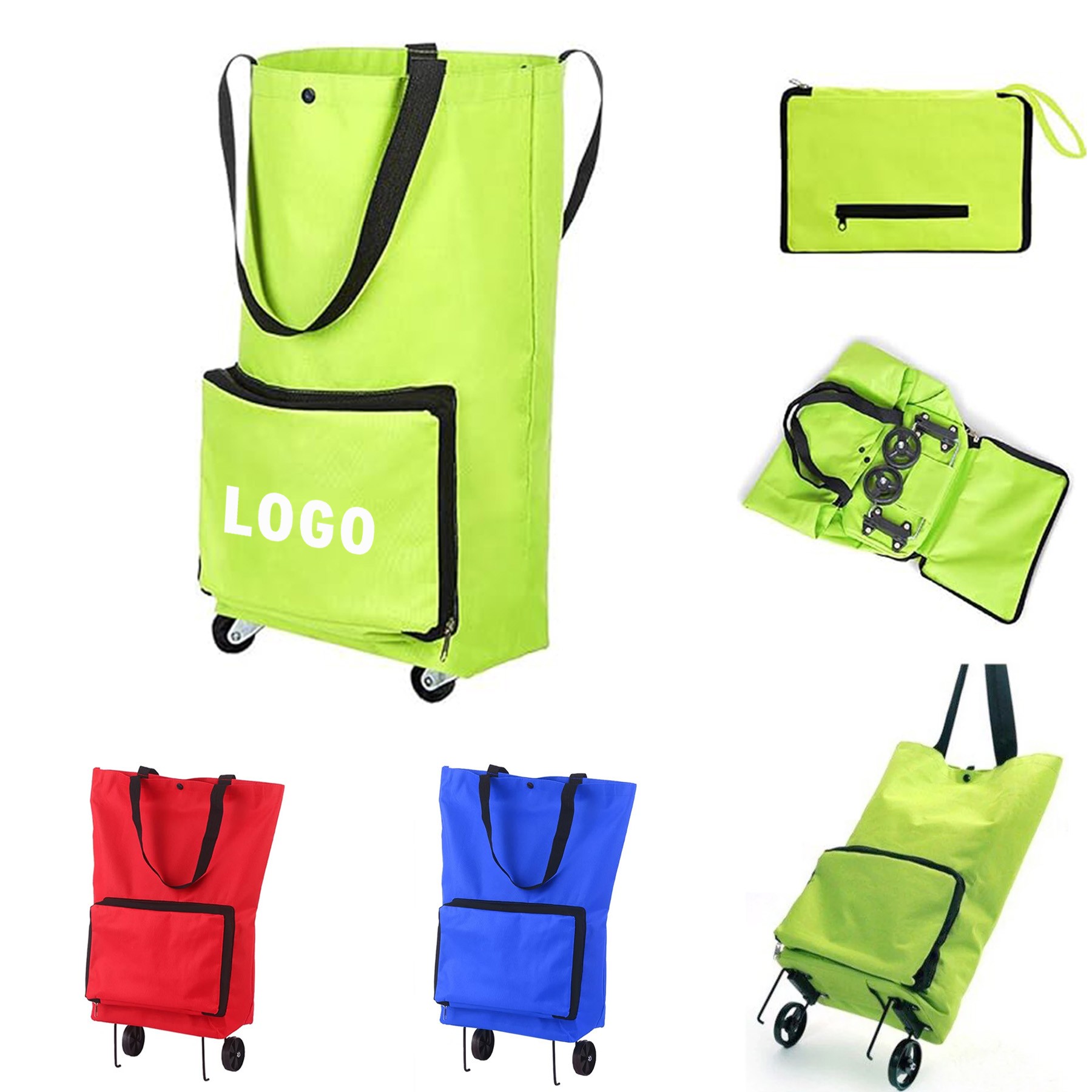Folding Shopping Bag With Wheel