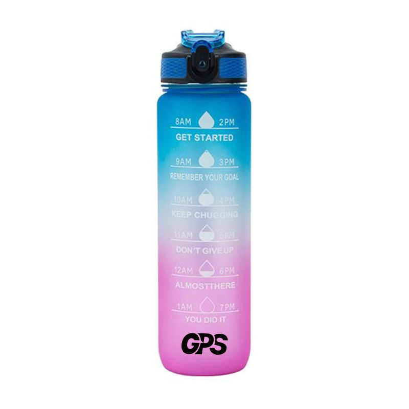 1L Gradient Motivational Water Bottle 3