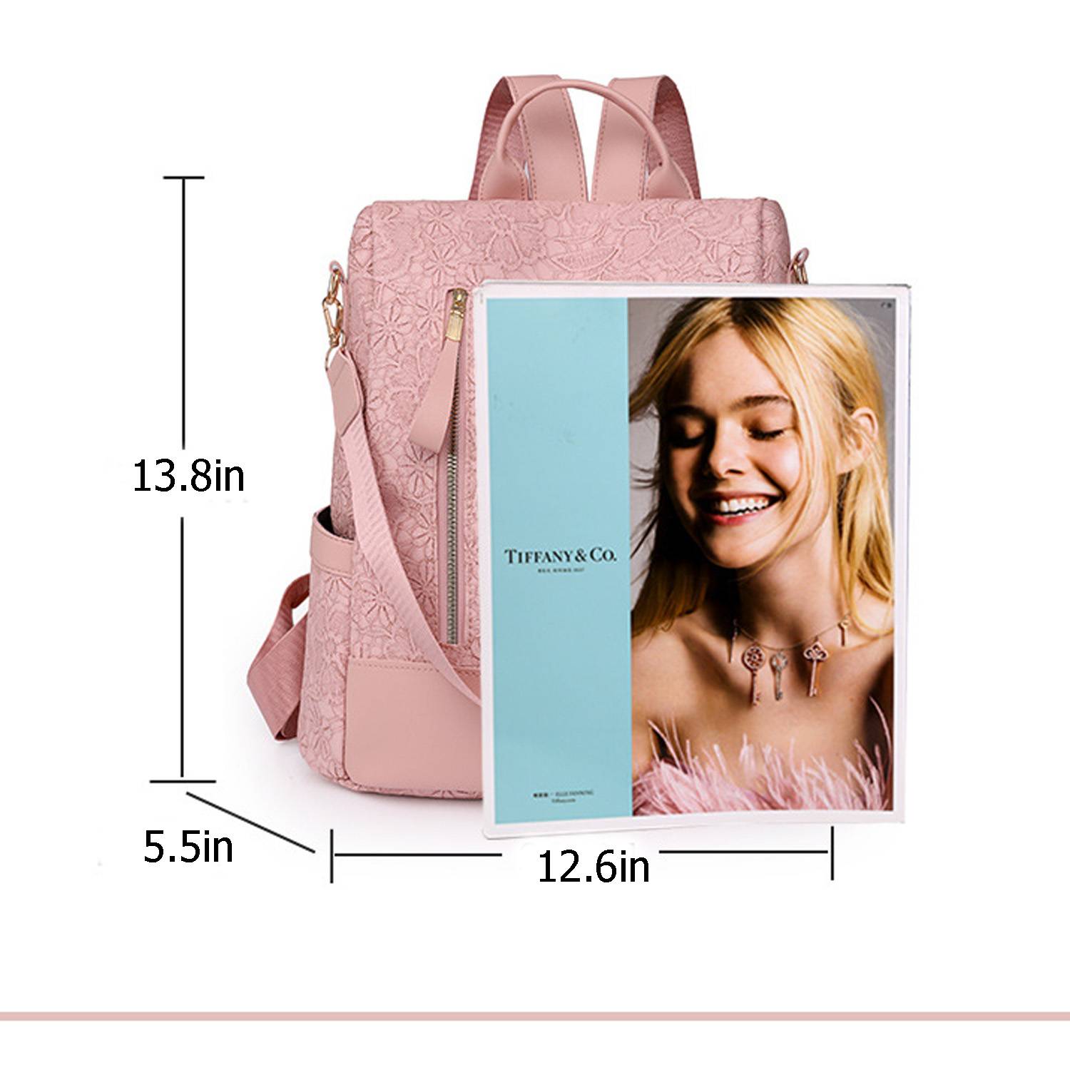 PU Leather Leisure Retro Outdoor Travel Backpack 6