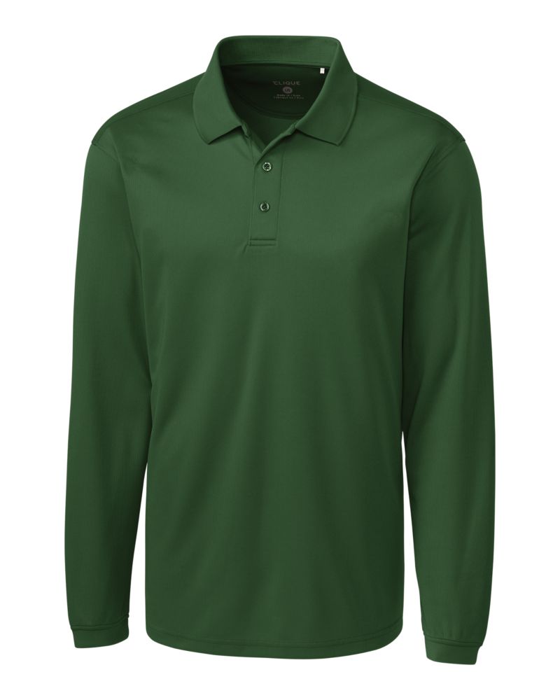 Clique Ice Pique Tech Mens Long Sleeve Polo 6