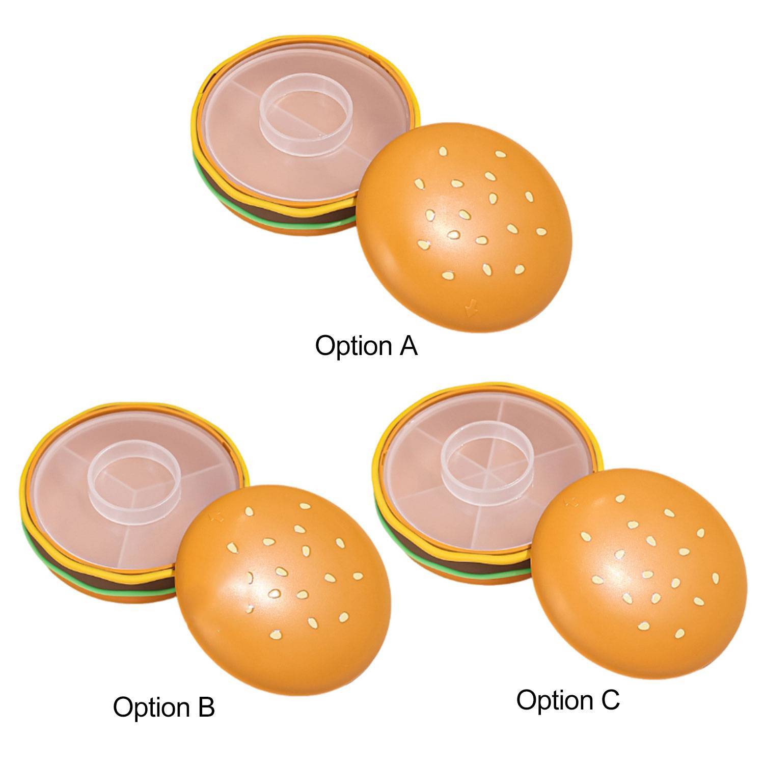 Portable Hamburger Pill Organizer 7