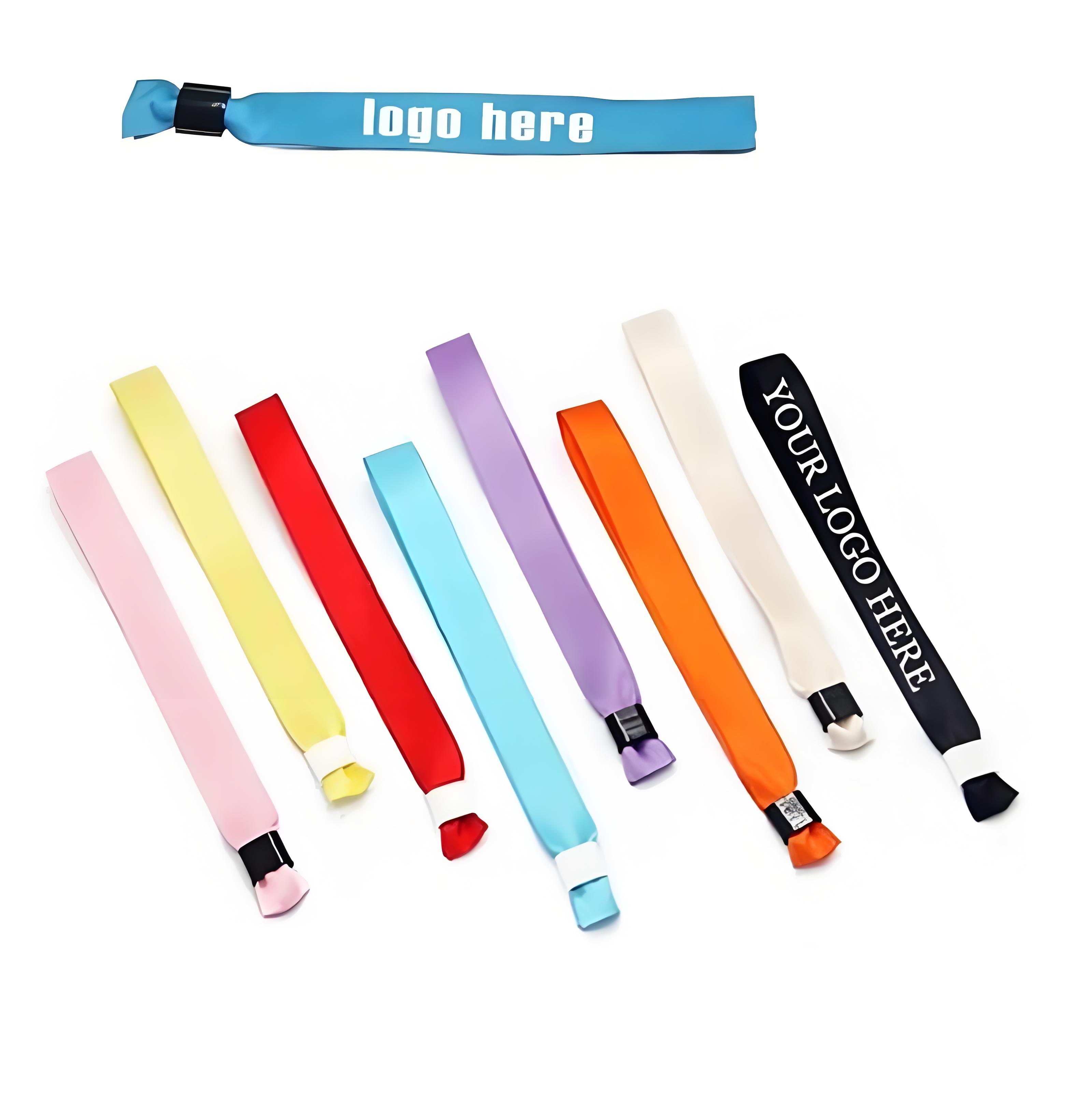 5/8" Wide Polyester Wrist Bands W/ Bead 2