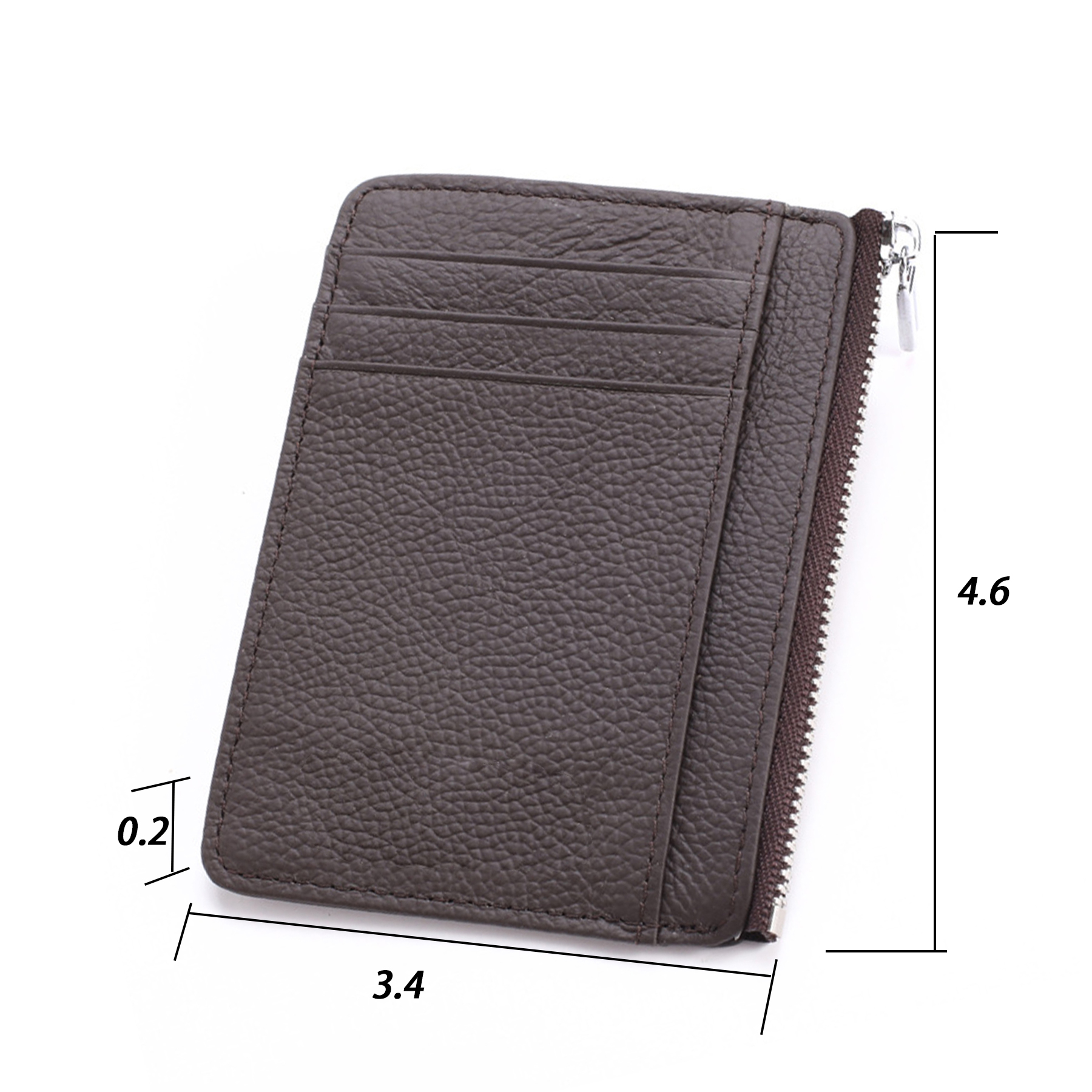 genuine Leather RFID anti magnetic multifunctional card bag 2