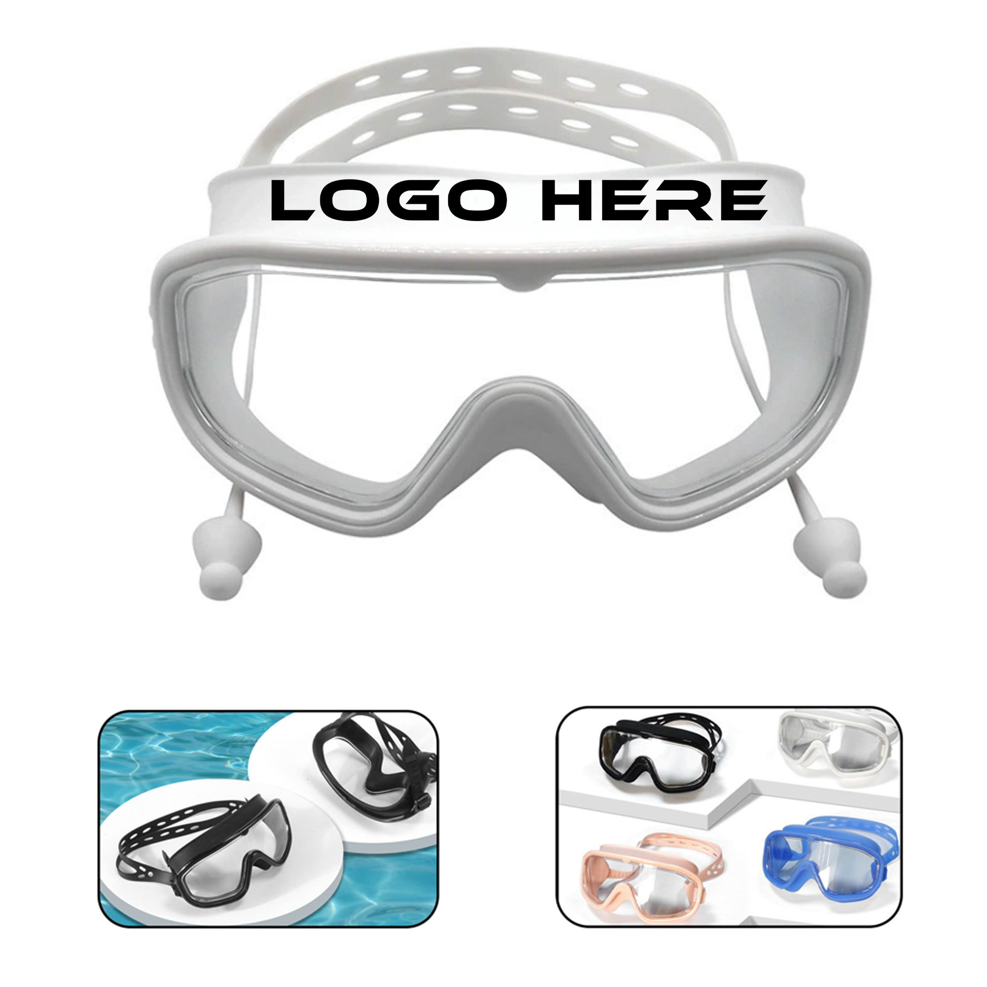 Big Frame Swimming Goggles For Kids 6