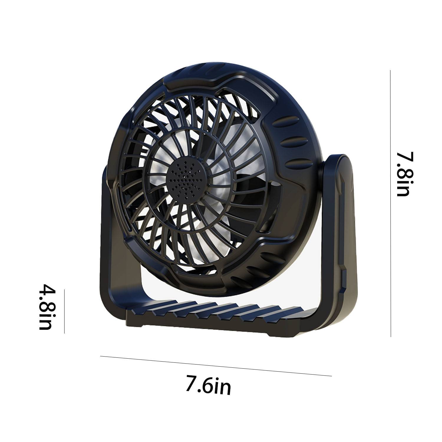 Outdoor Rechargeable Adjustable Whisper Fan With Hook 4