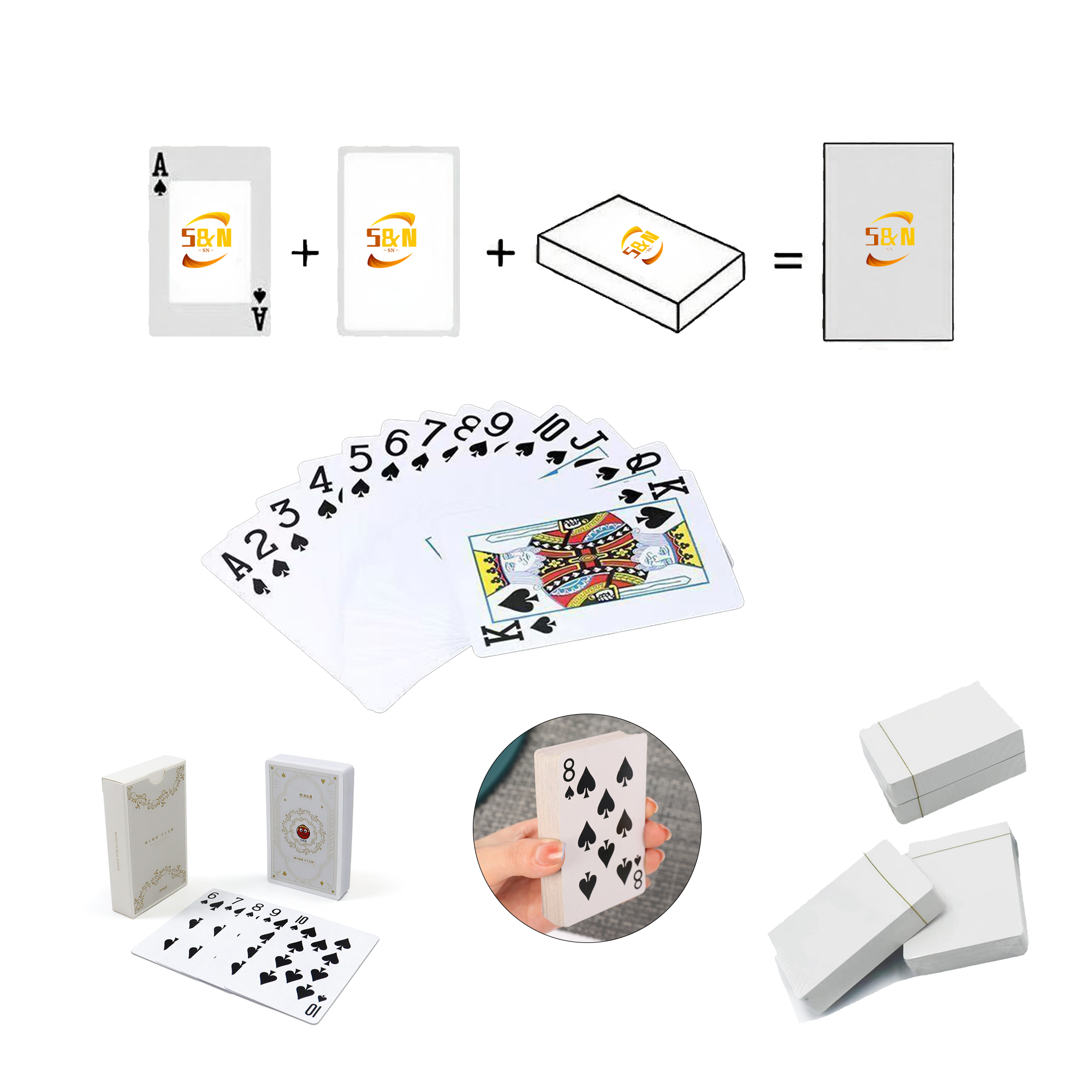 320GSM Full Color Custom Standard Playing Cards 2
